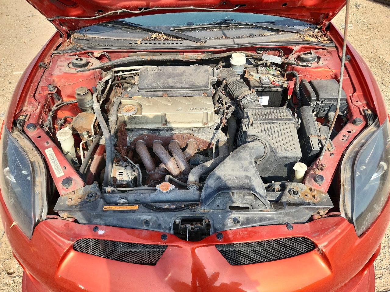2007 Mitsubishi Eclipse Es Оранжевый vin: 4A3AK64F97E070381