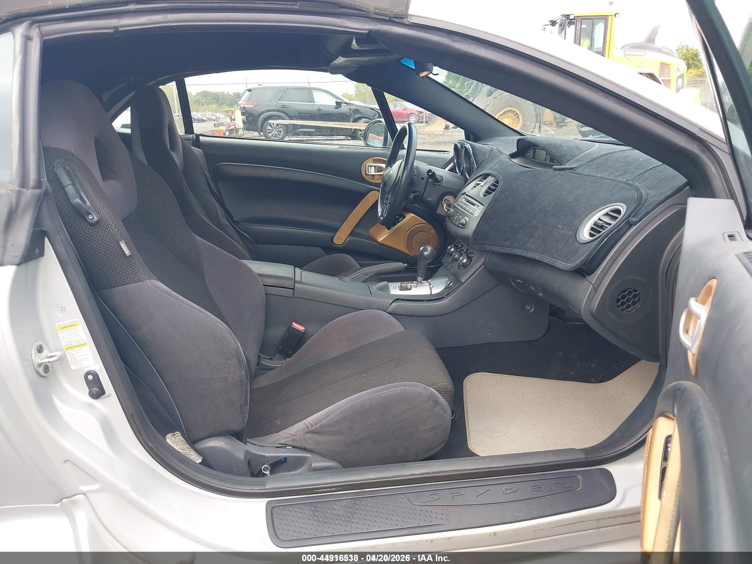2008 Mitsubishi Eclipse Spyder Gs Серебряный vin: 4A3AL25F08E003075