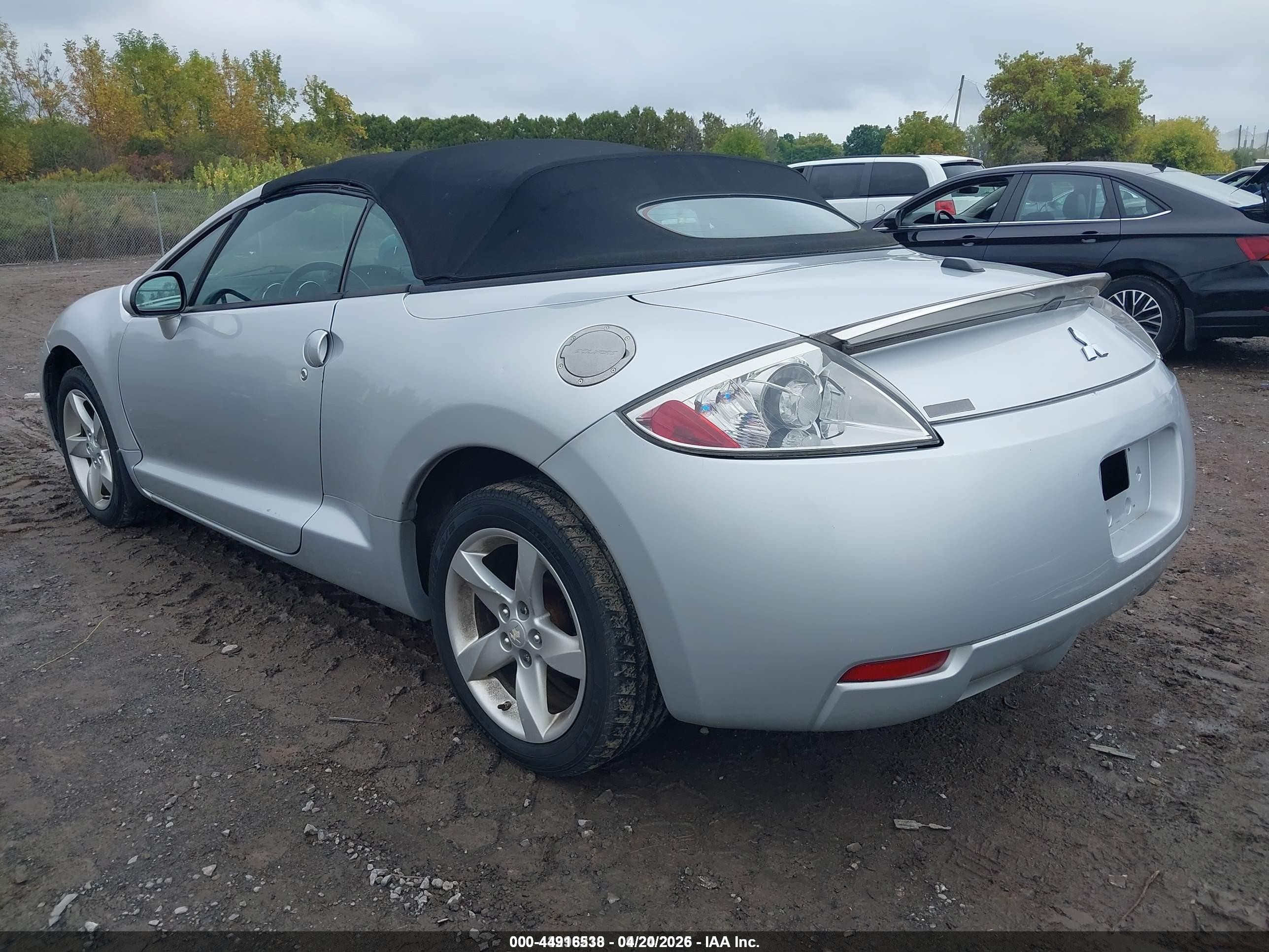 2008 Mitsubishi Eclipse Spyder Gs Серебряный vin: 4A3AL25F08E003075