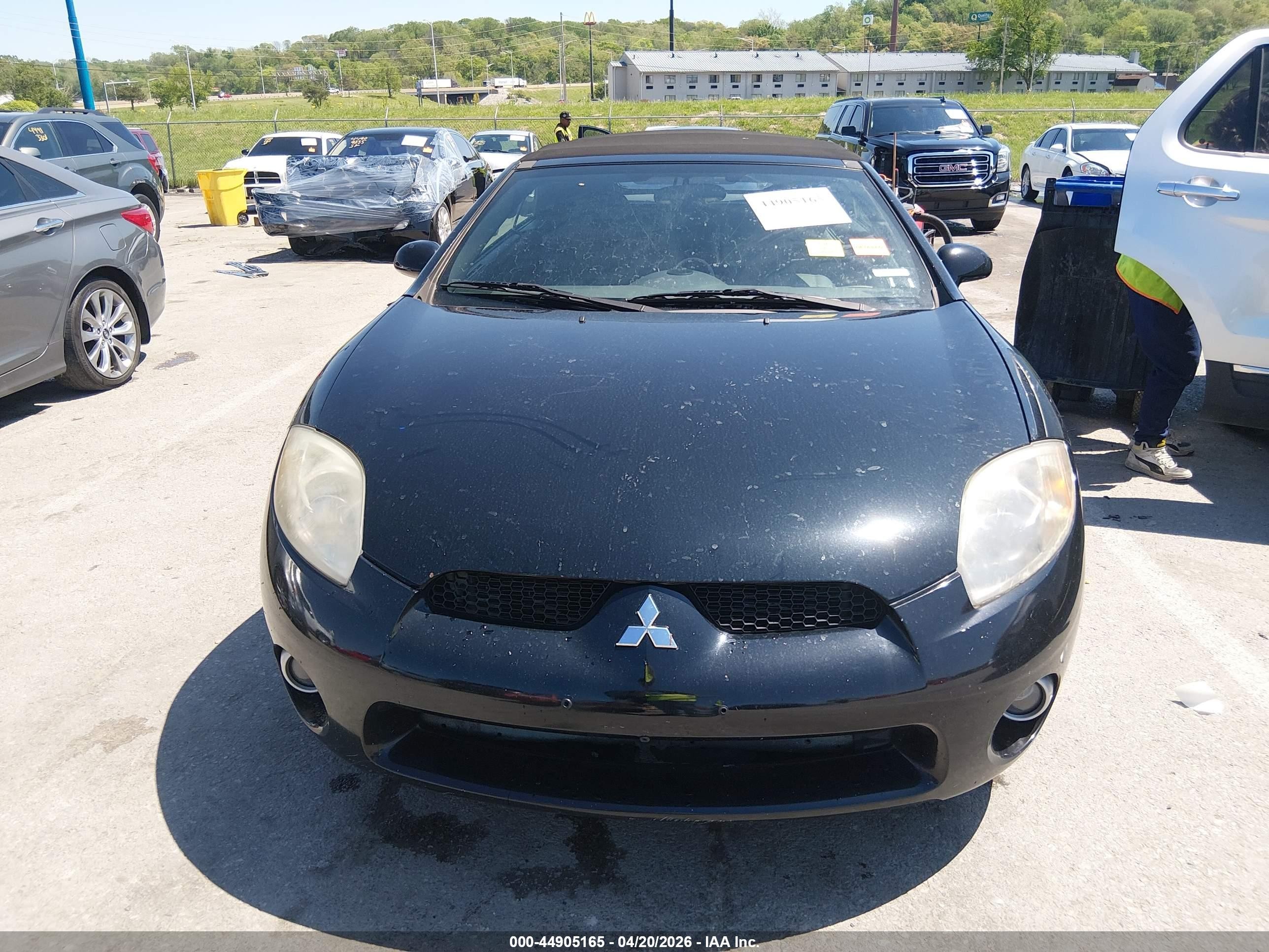 2008 Mitsubishi Eclipse Spyder Gs Black vin: 4A3AL25F08E008566