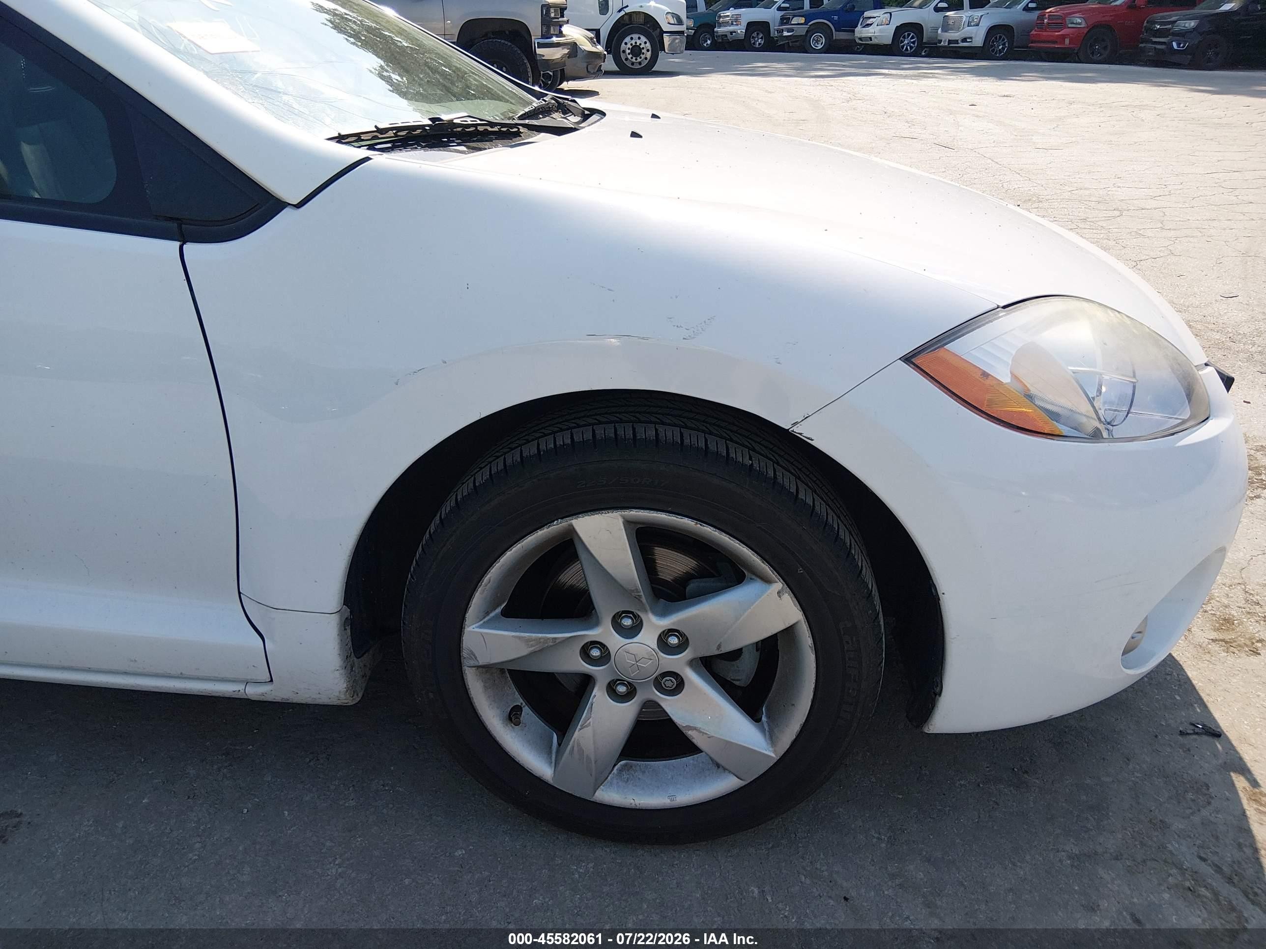 2008 Mitsubishi Eclipse Spyder Gs White vin: 4A3AL25F08E035394