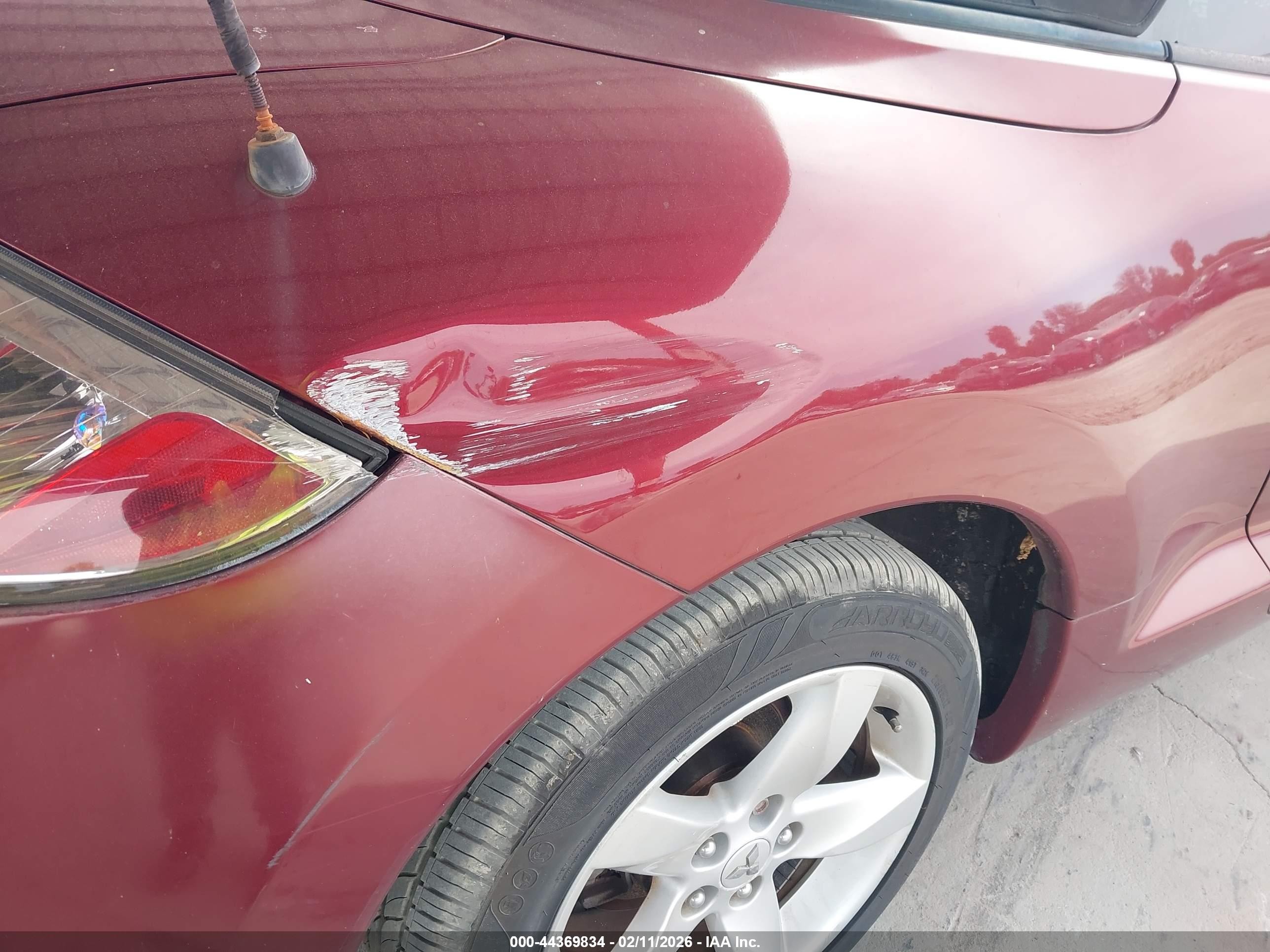2007 Mitsubishi Eclipse Spyder Gs Maroon vin: 4A3AL25F17E033314