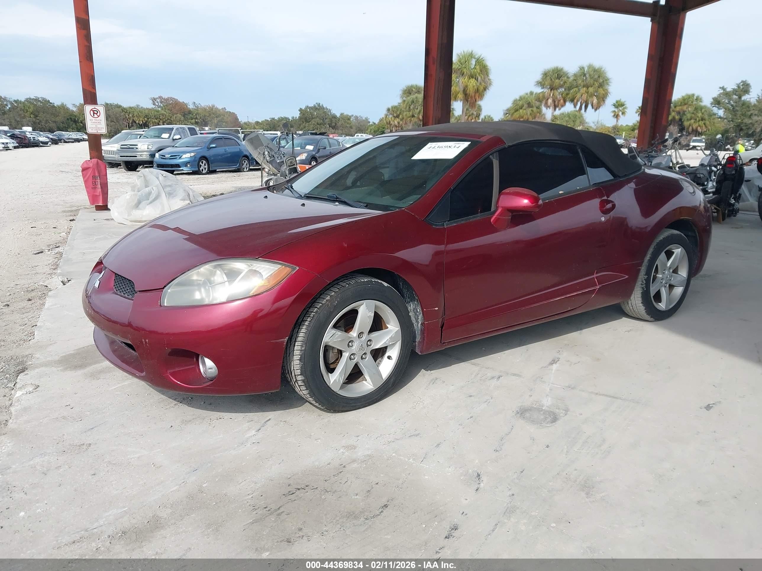 2007 Mitsubishi Eclipse Spyder Gs Maroon vin: 4A3AL25F17E033314