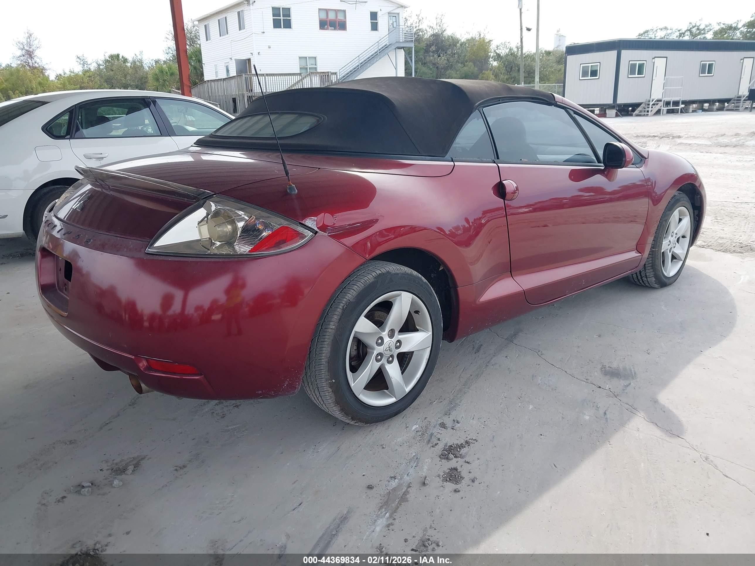 2007 Mitsubishi Eclipse Spyder Gs Maroon vin: 4A3AL25F17E033314