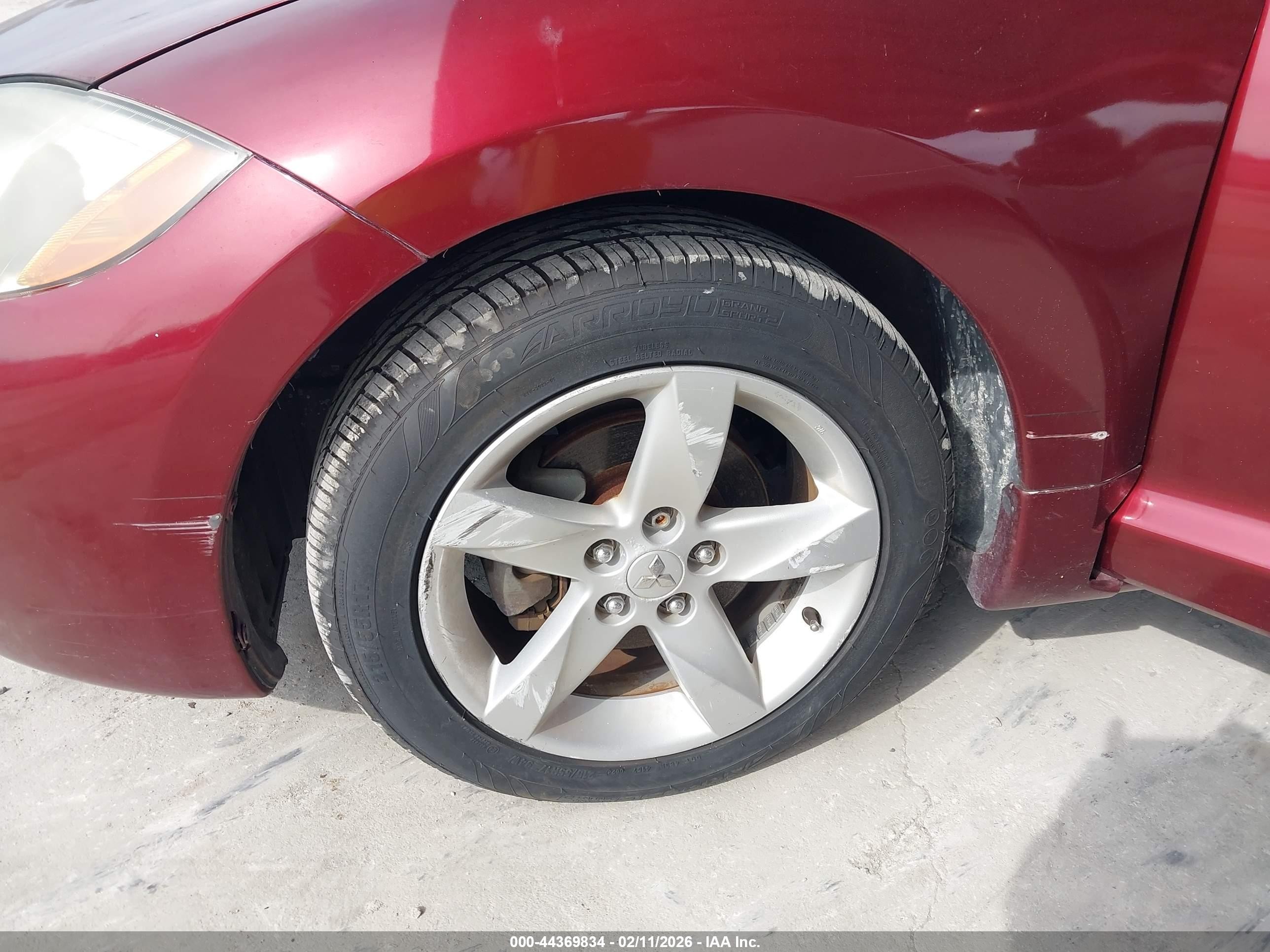 2007 Mitsubishi Eclipse Spyder Gs Maroon vin: 4A3AL25F17E033314