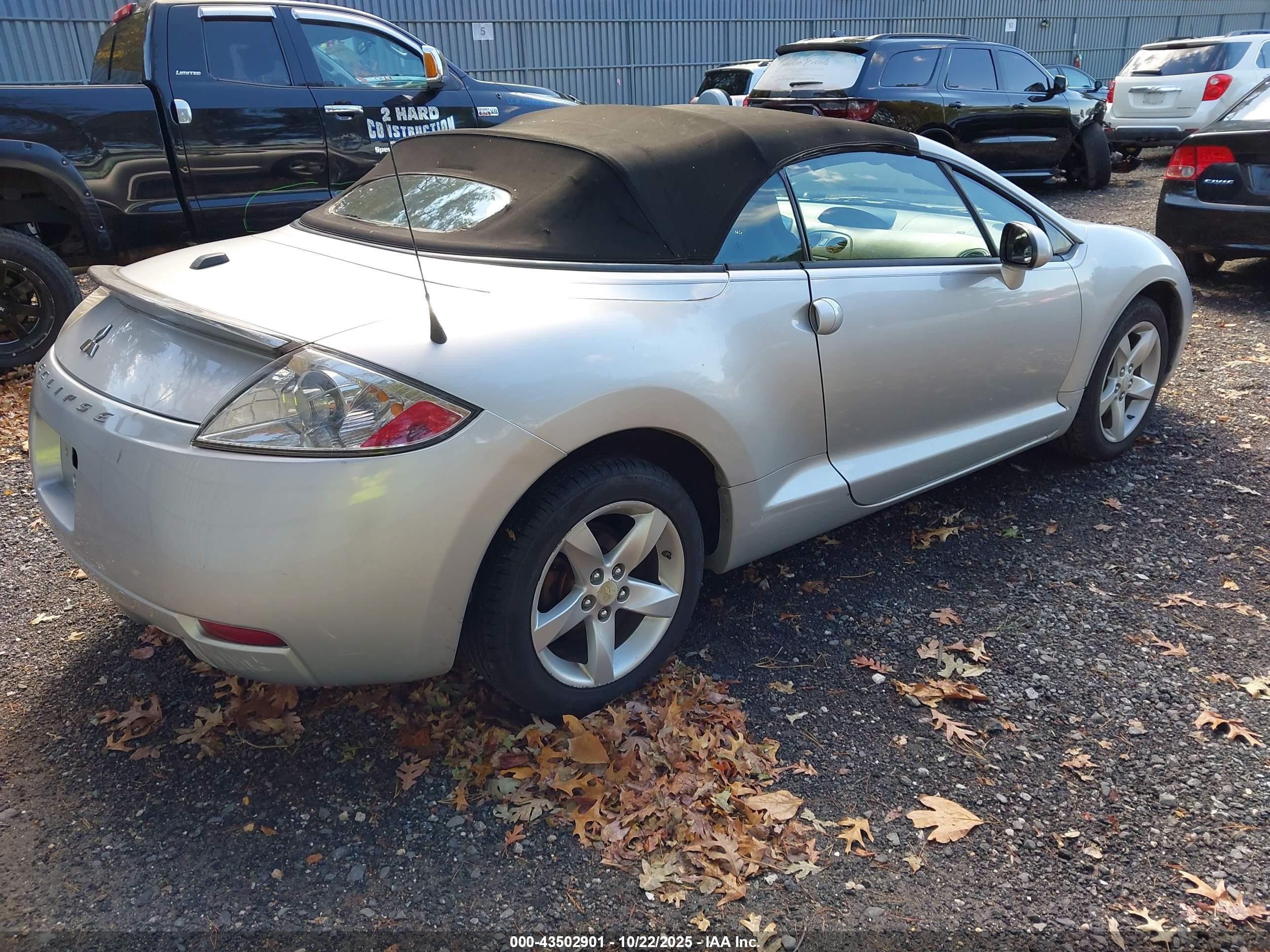 2008 Mitsubishi Eclipse Spyder Gs Серебряный vin: 4A3AL25F18E003313