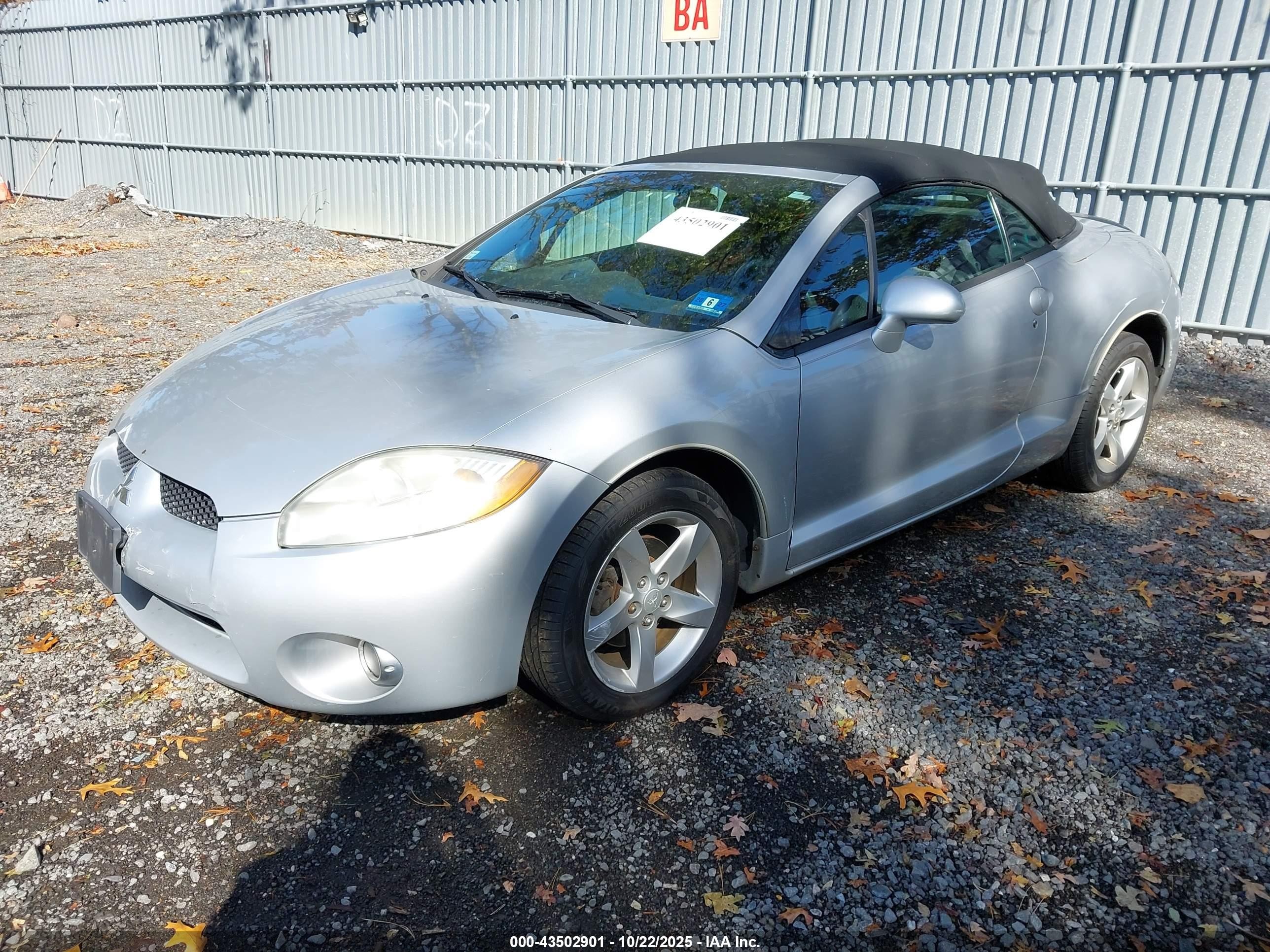 2008 Mitsubishi Eclipse Spyder Gs Серебряный vin: 4A3AL25F18E003313