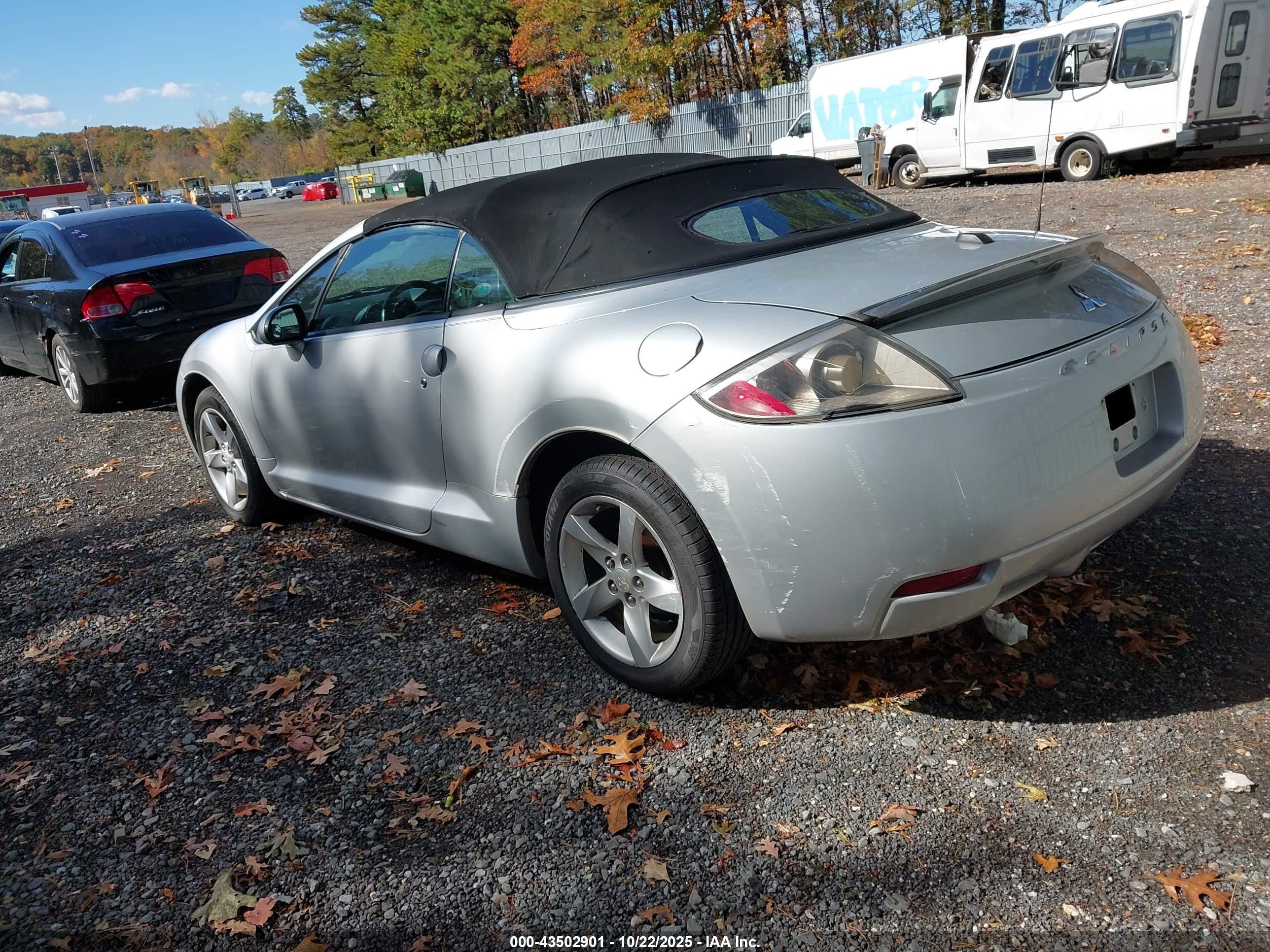 2008 Mitsubishi Eclipse Spyder Gs Серебряный vin: 4A3AL25F18E003313