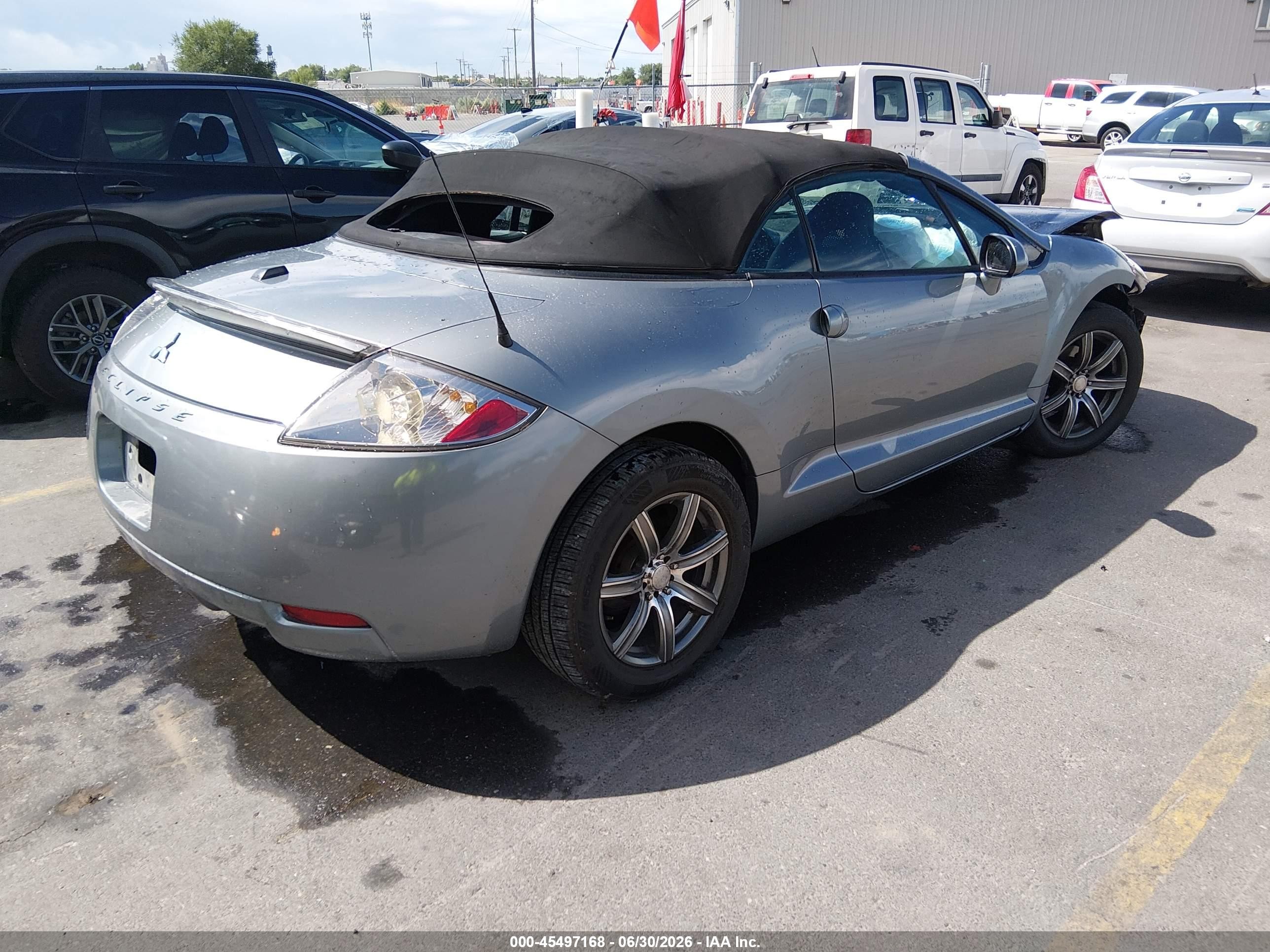 2008 Mitsubishi Eclipse Spyder Gs Серый vin: 4A3AL25F18E019088