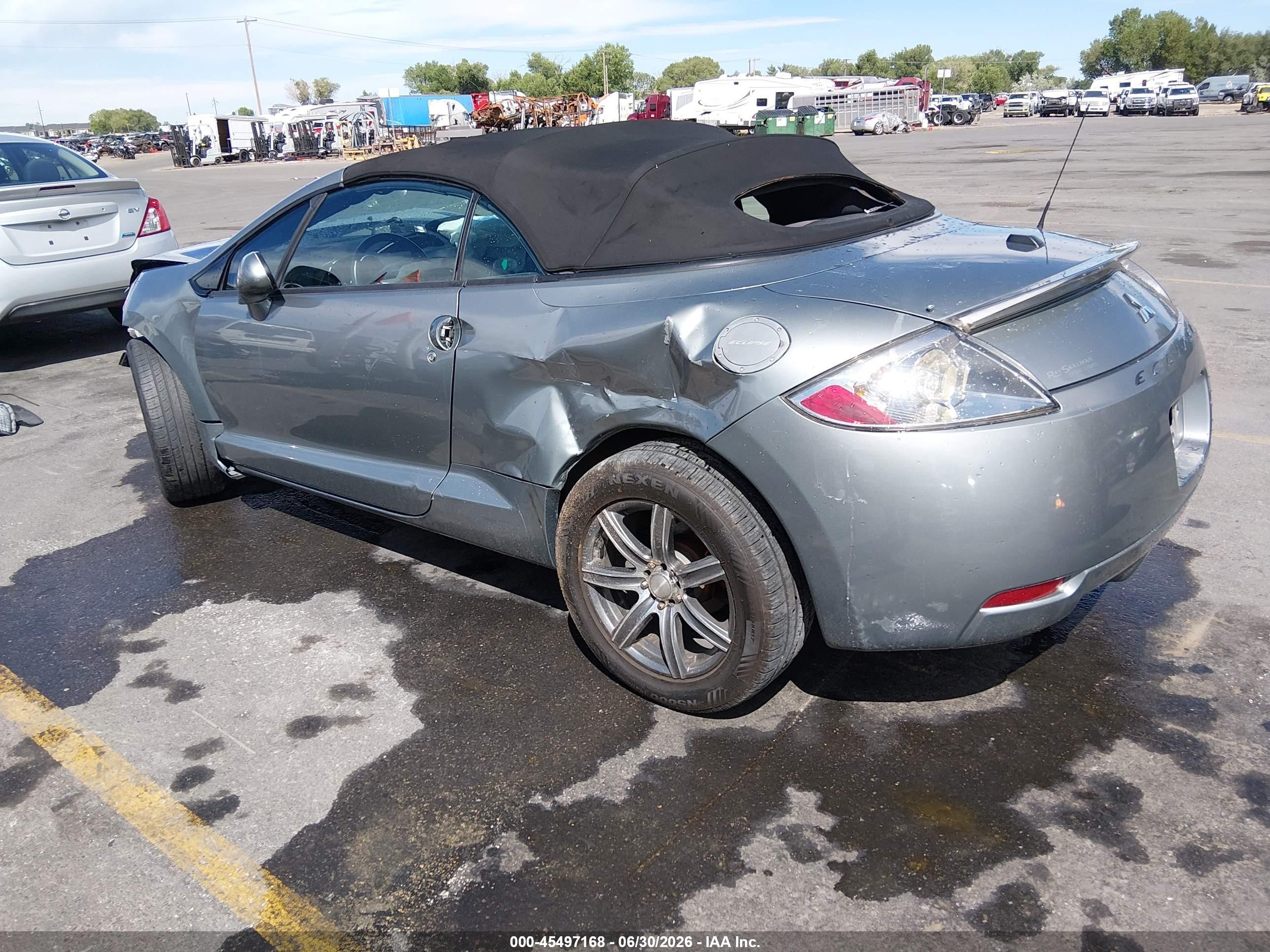 2008 Mitsubishi Eclipse Spyder Gs Серый vin: 4A3AL25F18E019088
