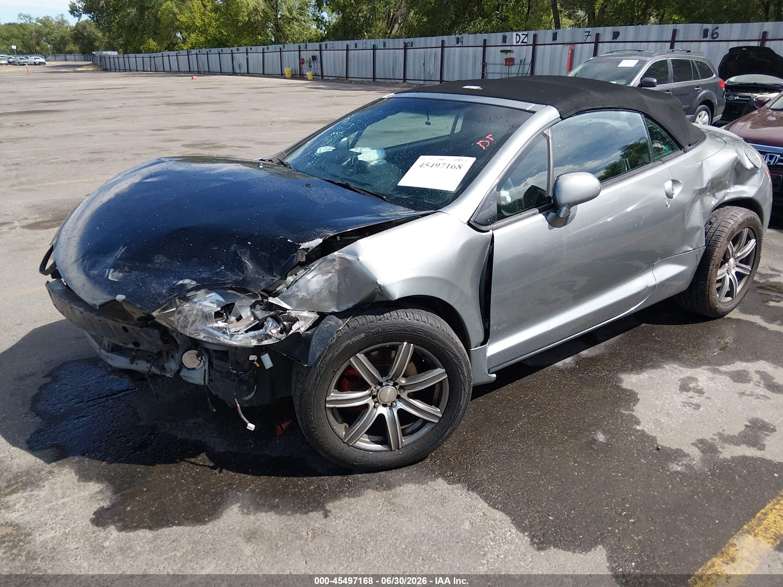 2008 Mitsubishi Eclipse Spyder Gs Серый vin: 4A3AL25F18E019088