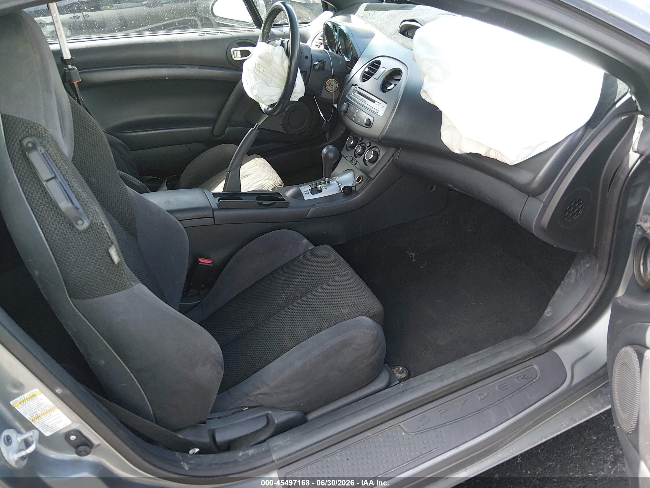 2008 Mitsubishi Eclipse Spyder Gs Серый vin: 4A3AL25F18E019088