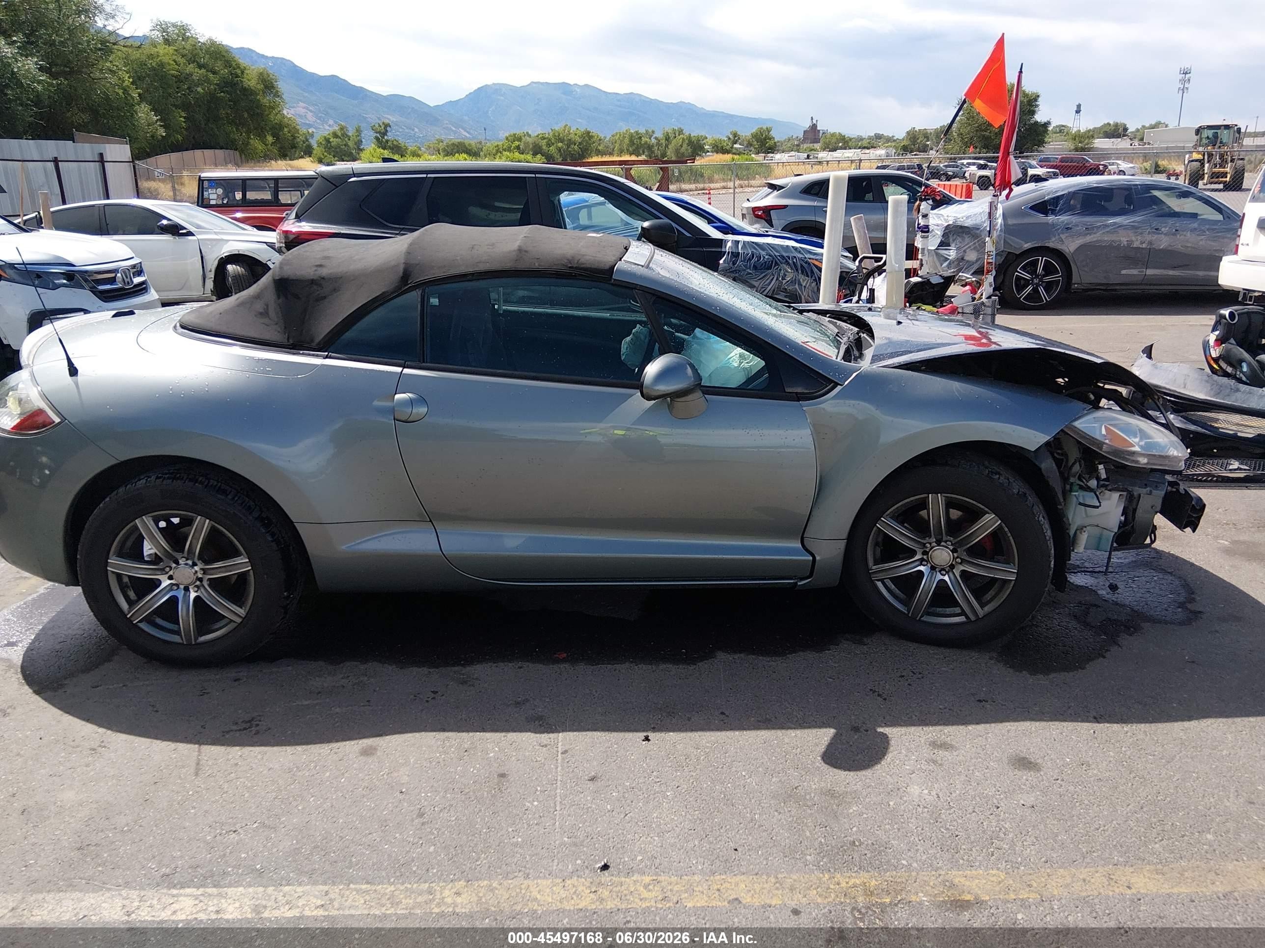 2008 Mitsubishi Eclipse Spyder Gs Серый vin: 4A3AL25F18E019088