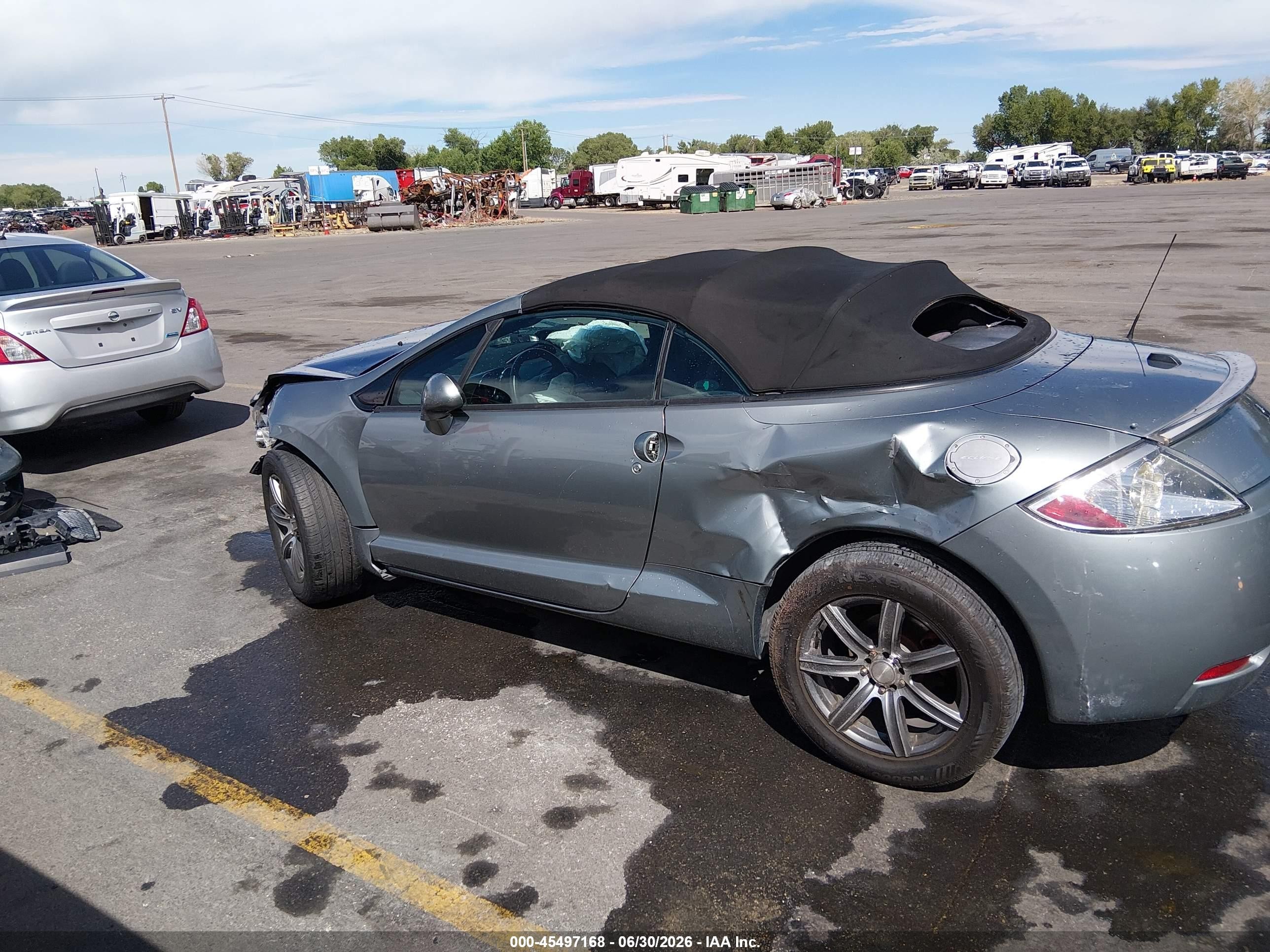 2008 Mitsubishi Eclipse Spyder Gs Серый vin: 4A3AL25F18E019088