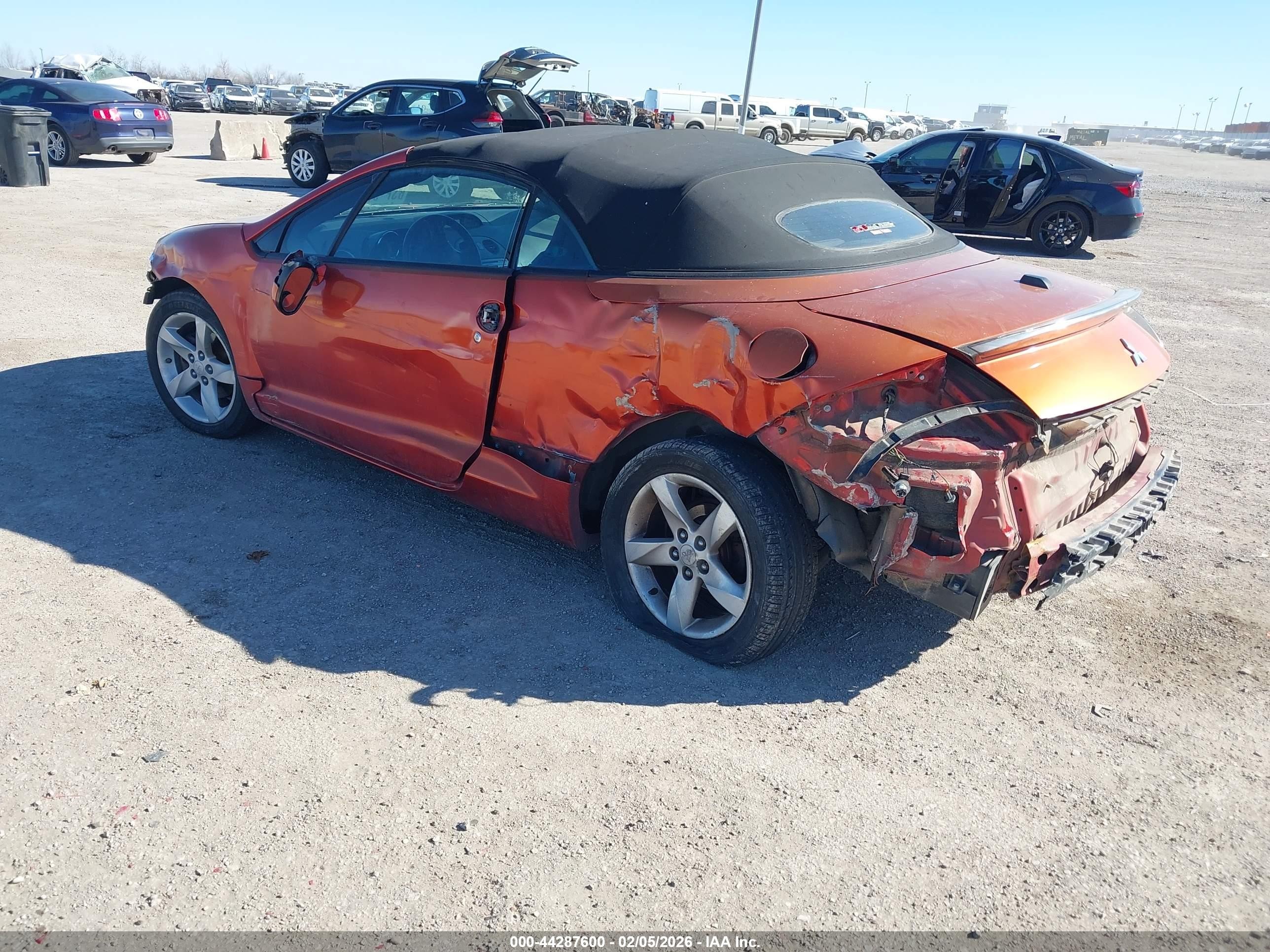 2008 Mitsubishi Eclipse Spyder Gs Оранжевый vin: 4A3AL25F28E001117