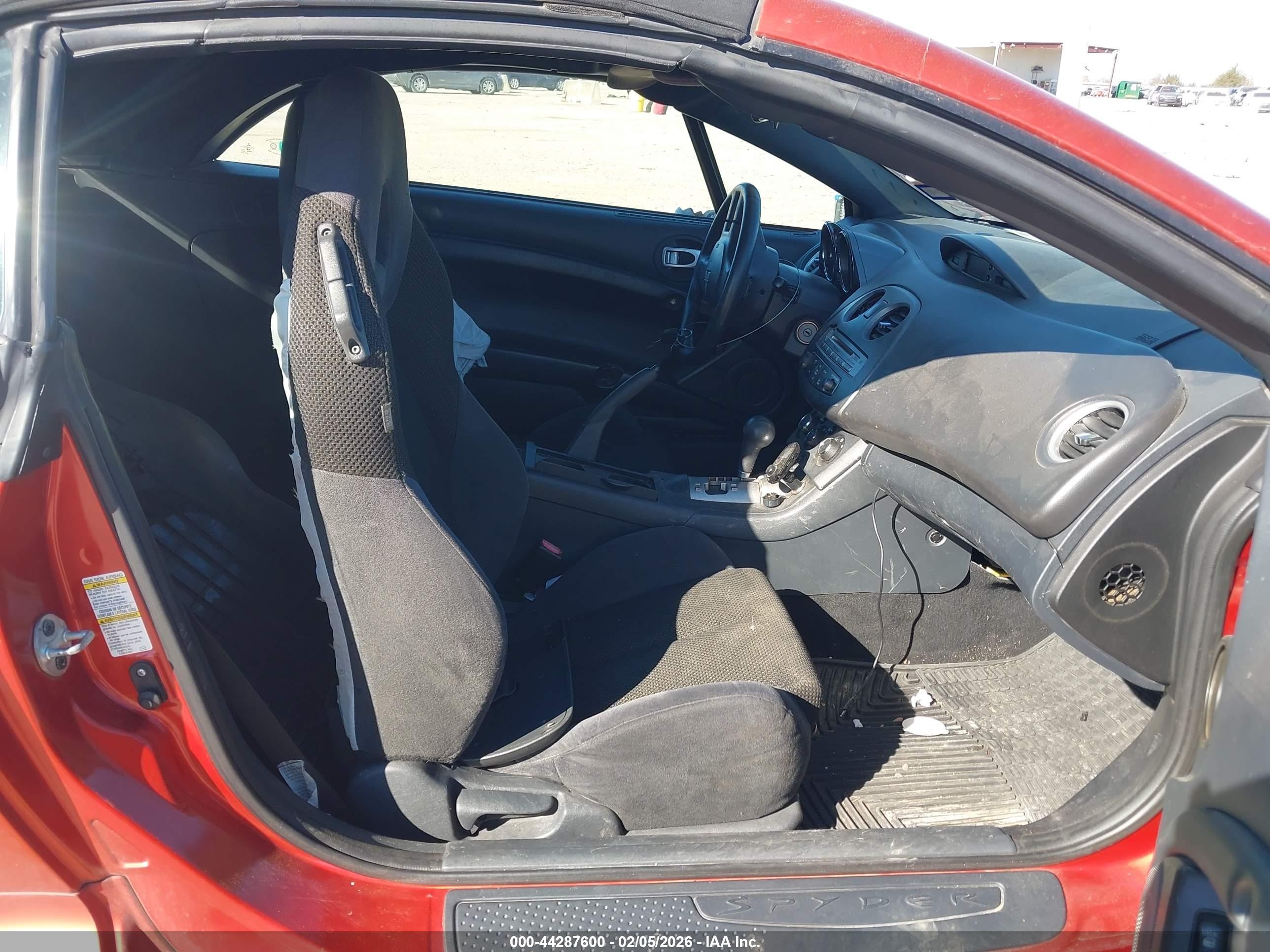 2008 Mitsubishi Eclipse Spyder Gs Оранжевый vin: 4A3AL25F28E001117