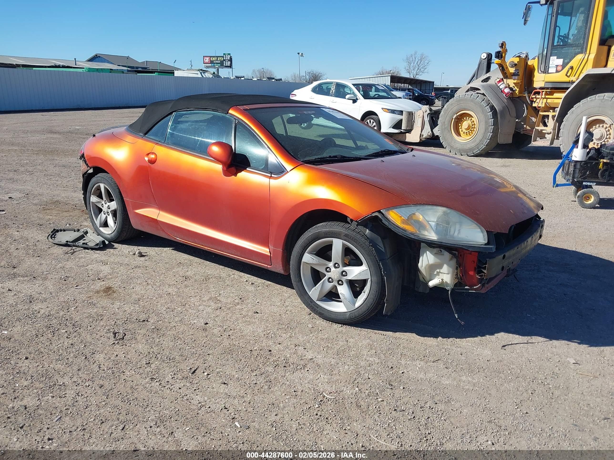 2008 Mitsubishi Eclipse Spyder Gs Оранжевый vin: 4A3AL25F28E001117