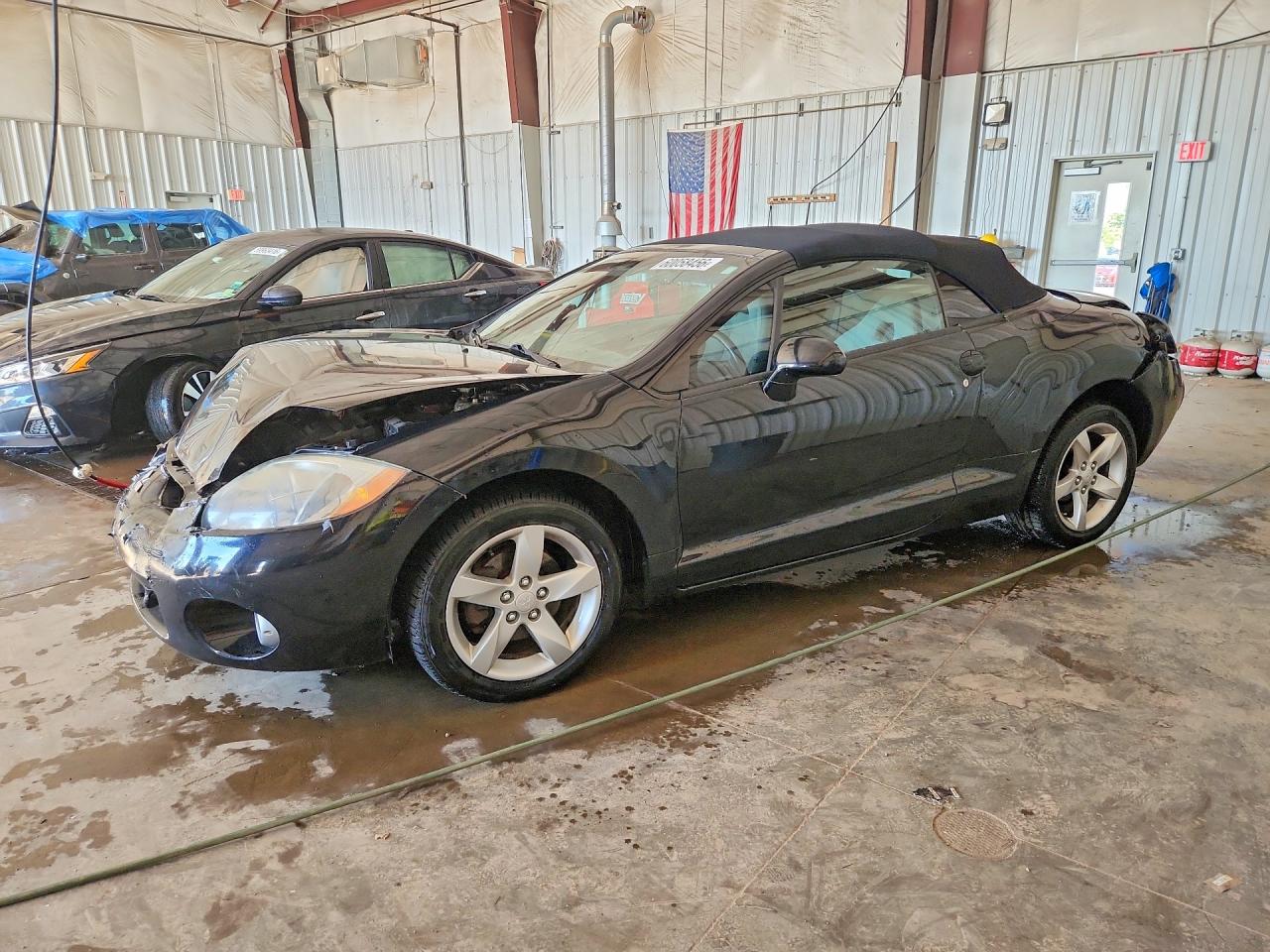 2008 Mitsubishi Eclipse Spyder Gs Черный vin: 4A3AL25F28E008827