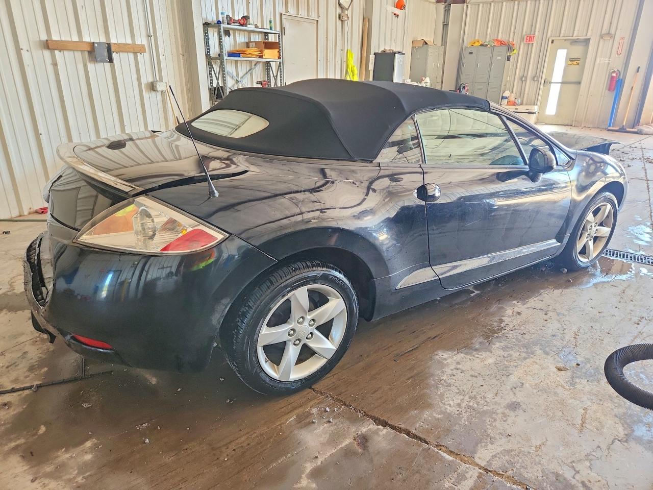2008 Mitsubishi Eclipse Spyder Gs Черный vin: 4A3AL25F28E008827