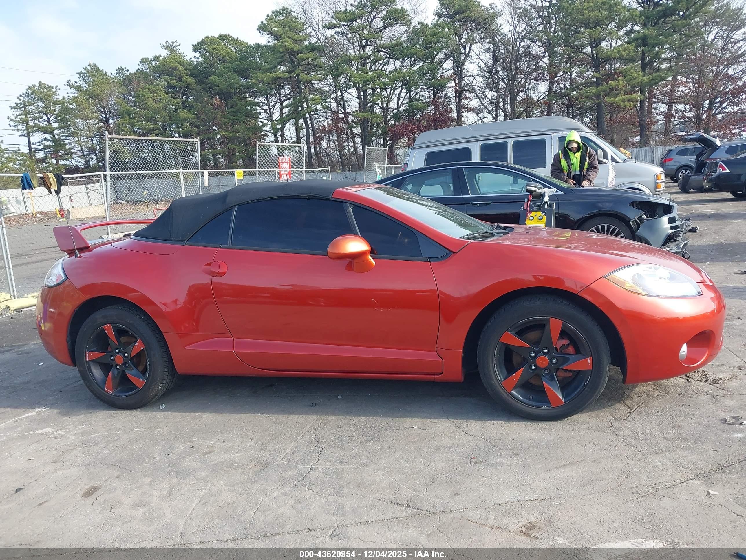 2008 Mitsubishi Eclipse Spyder Gs Orange vin: 4A3AL25F28E036112