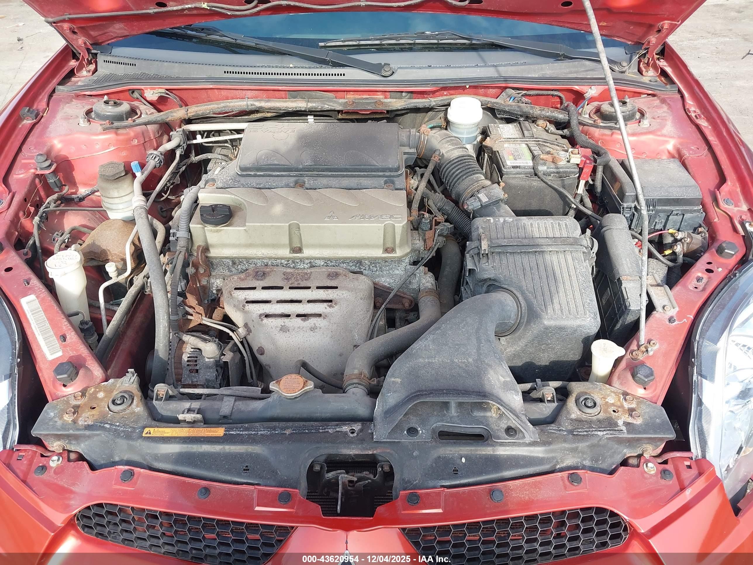 2008 Mitsubishi Eclipse Spyder Gs Orange vin: 4A3AL25F28E036112