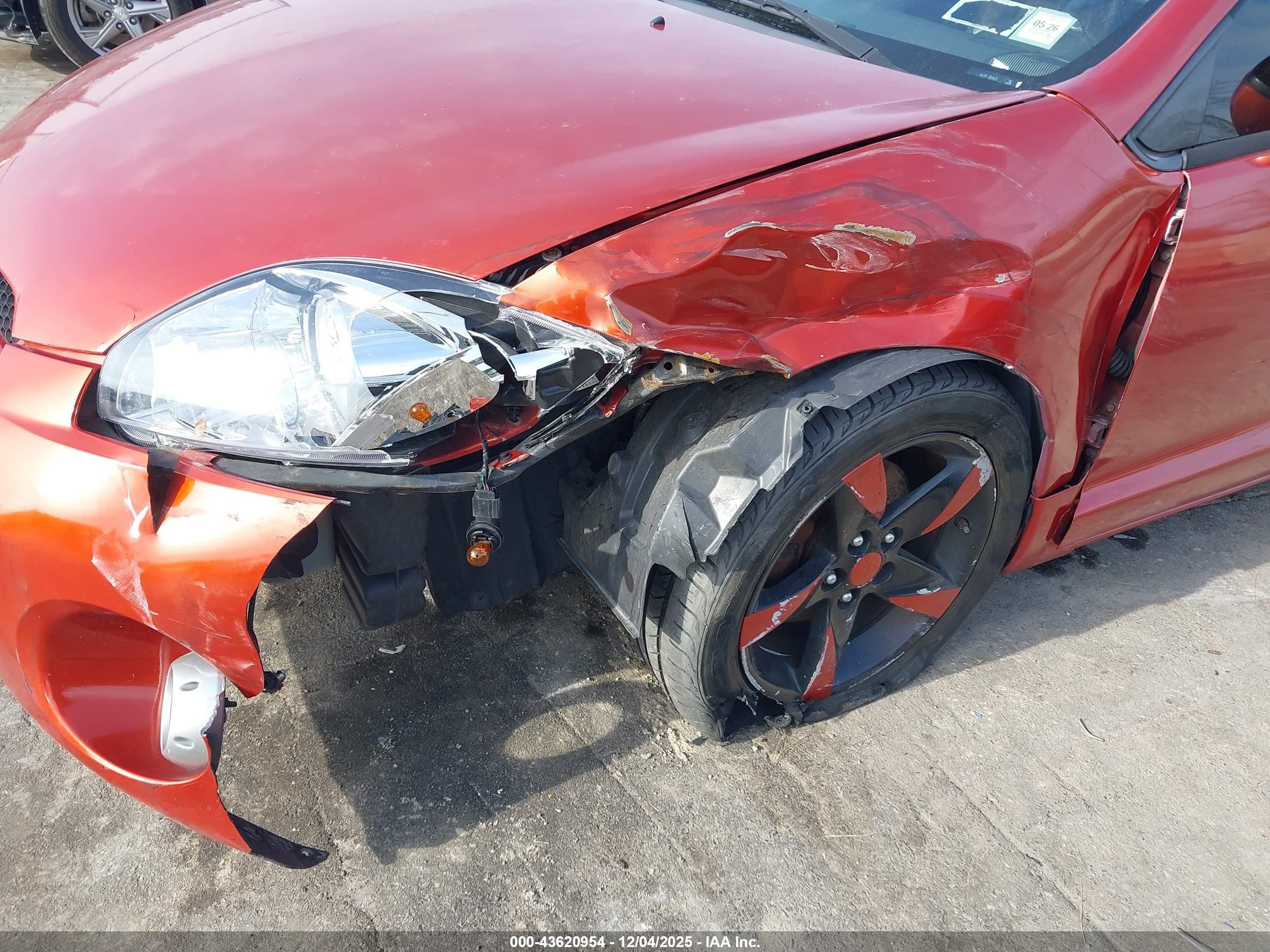 2008 Mitsubishi Eclipse Spyder Gs Orange vin: 4A3AL25F28E036112