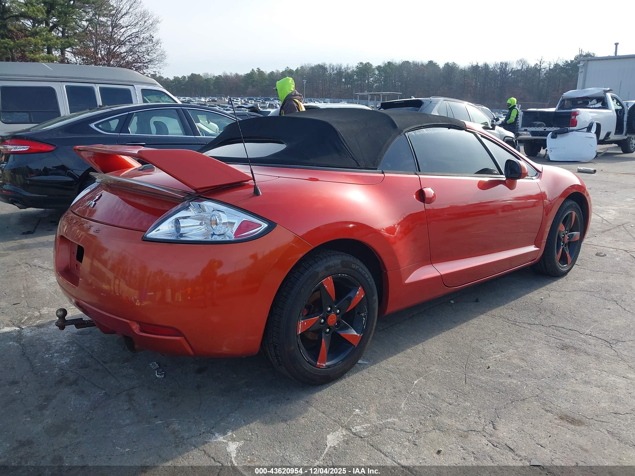 2008 Mitsubishi Eclipse Spyder Gs Orange vin: 4A3AL25F28E036112