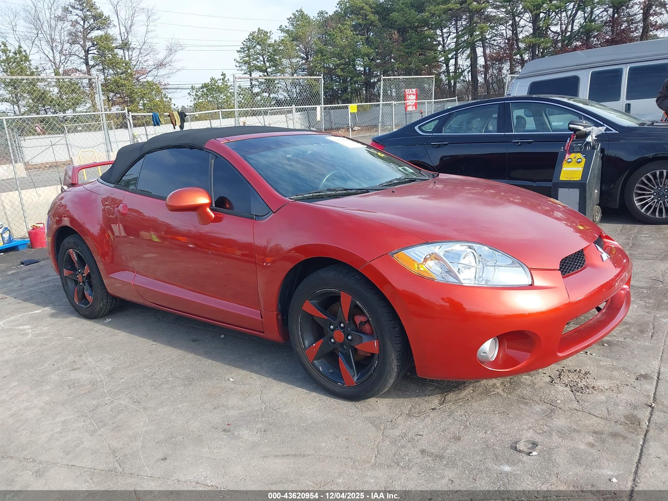 2008 Mitsubishi Eclipse Spyder Gs Orange vin: 4A3AL25F28E036112