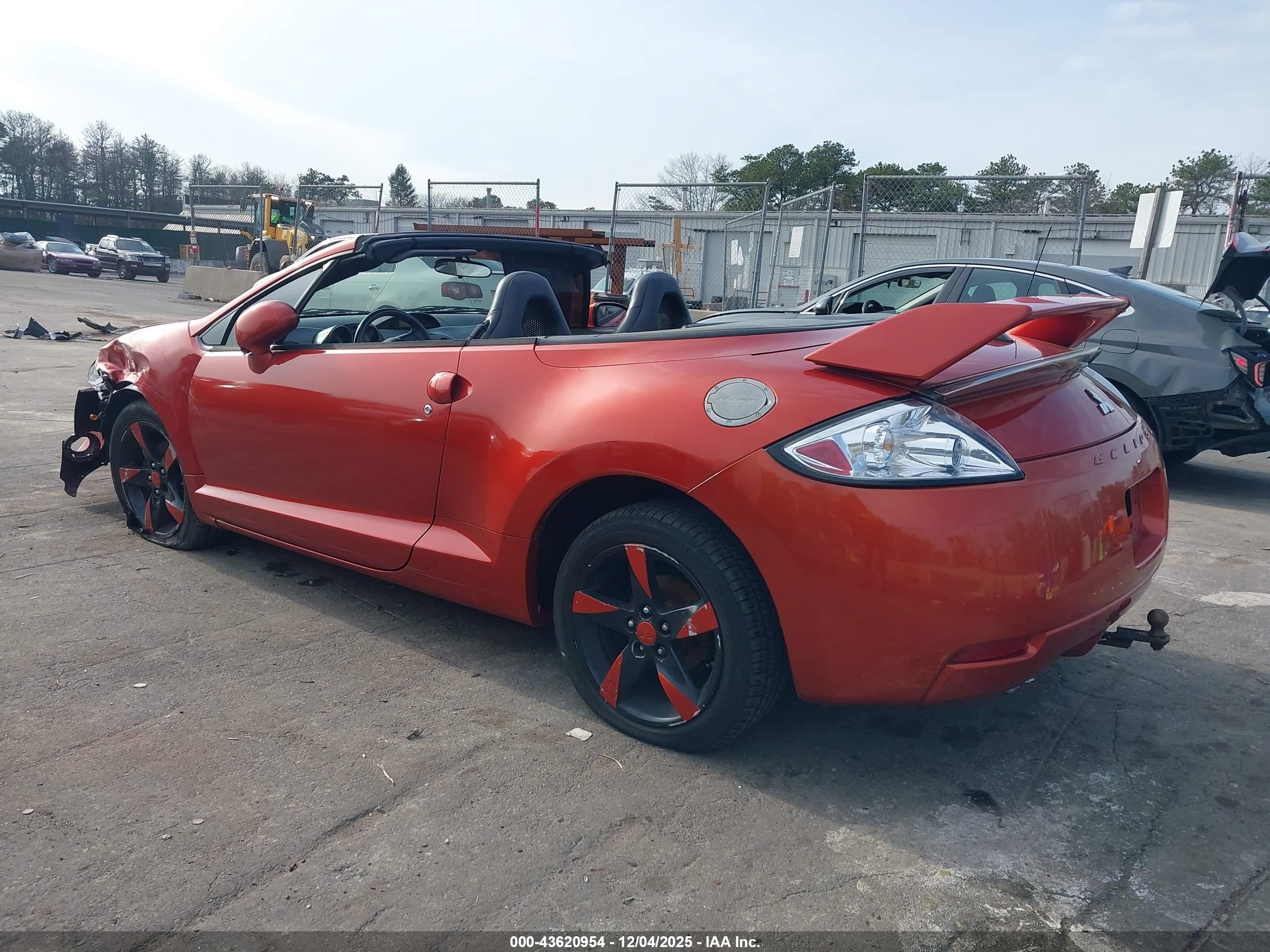 2008 Mitsubishi Eclipse Spyder Gs Orange vin: 4A3AL25F28E036112