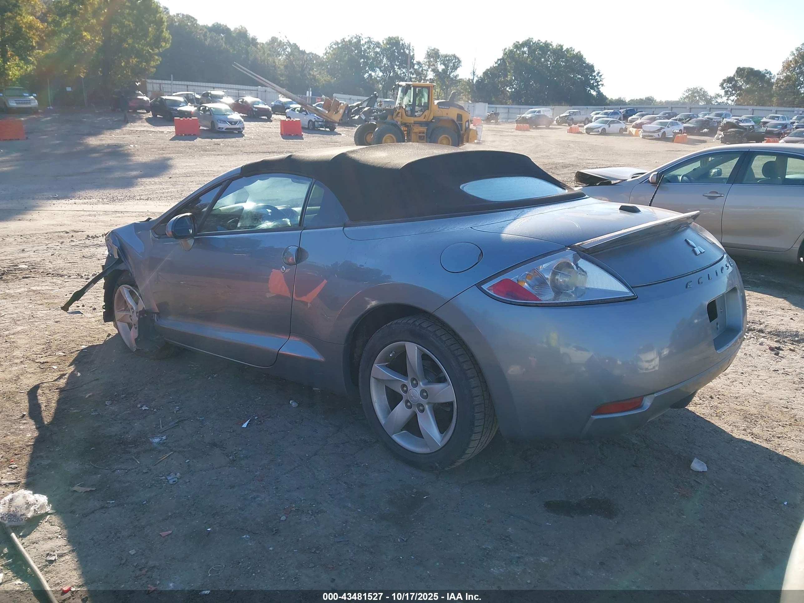 2008 Mitsubishi Eclipse Spyder Gs Бирюзовый vin: 4A3AL25F28E039625