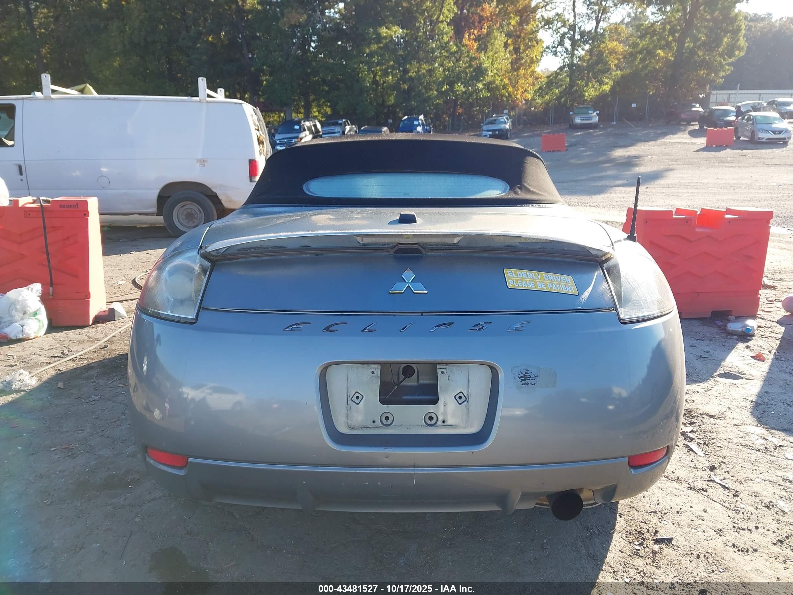 2008 Mitsubishi Eclipse Spyder Gs Бирюзовый vin: 4A3AL25F28E039625