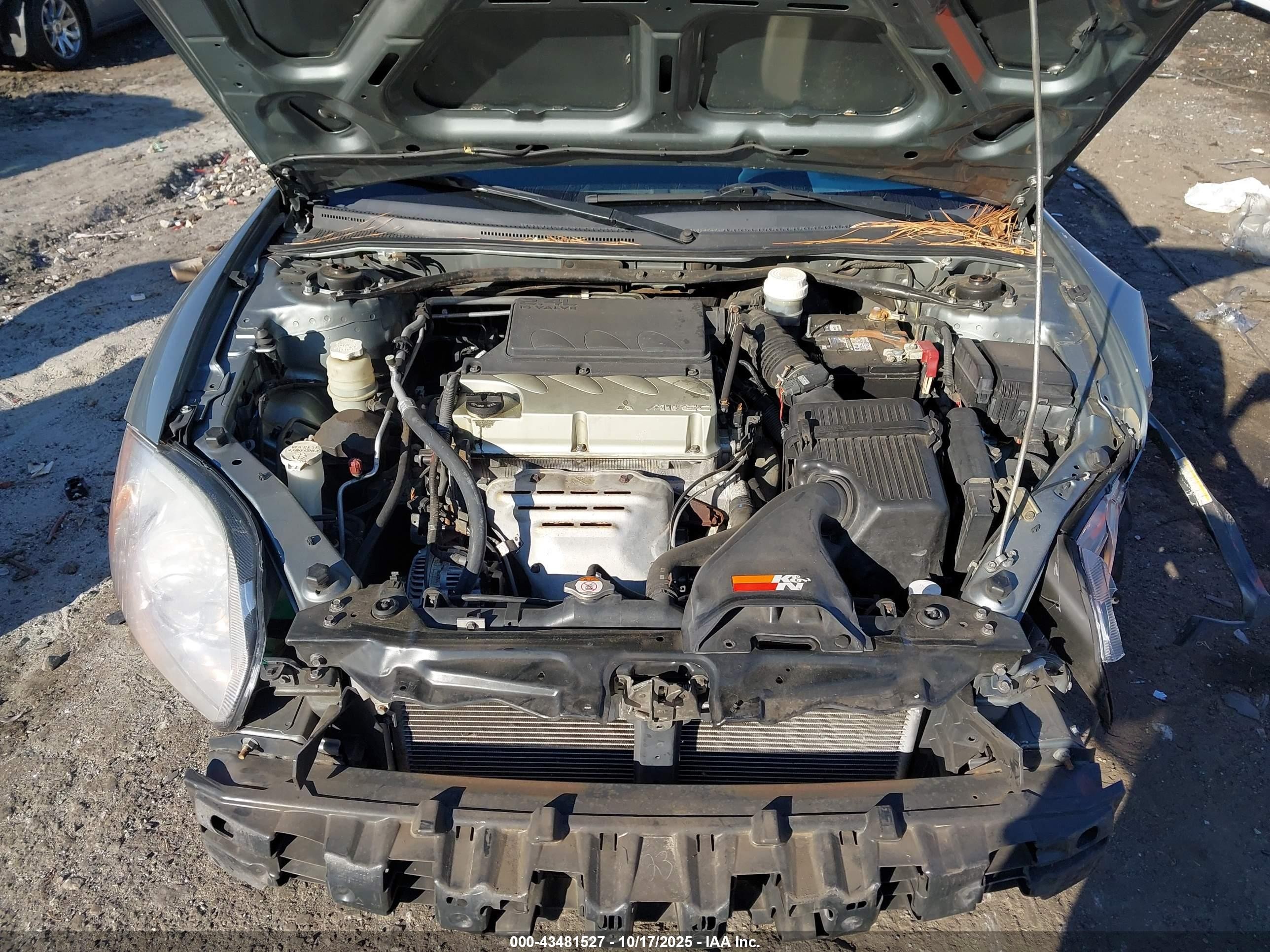 2008 Mitsubishi Eclipse Spyder Gs Бирюзовый vin: 4A3AL25F28E039625