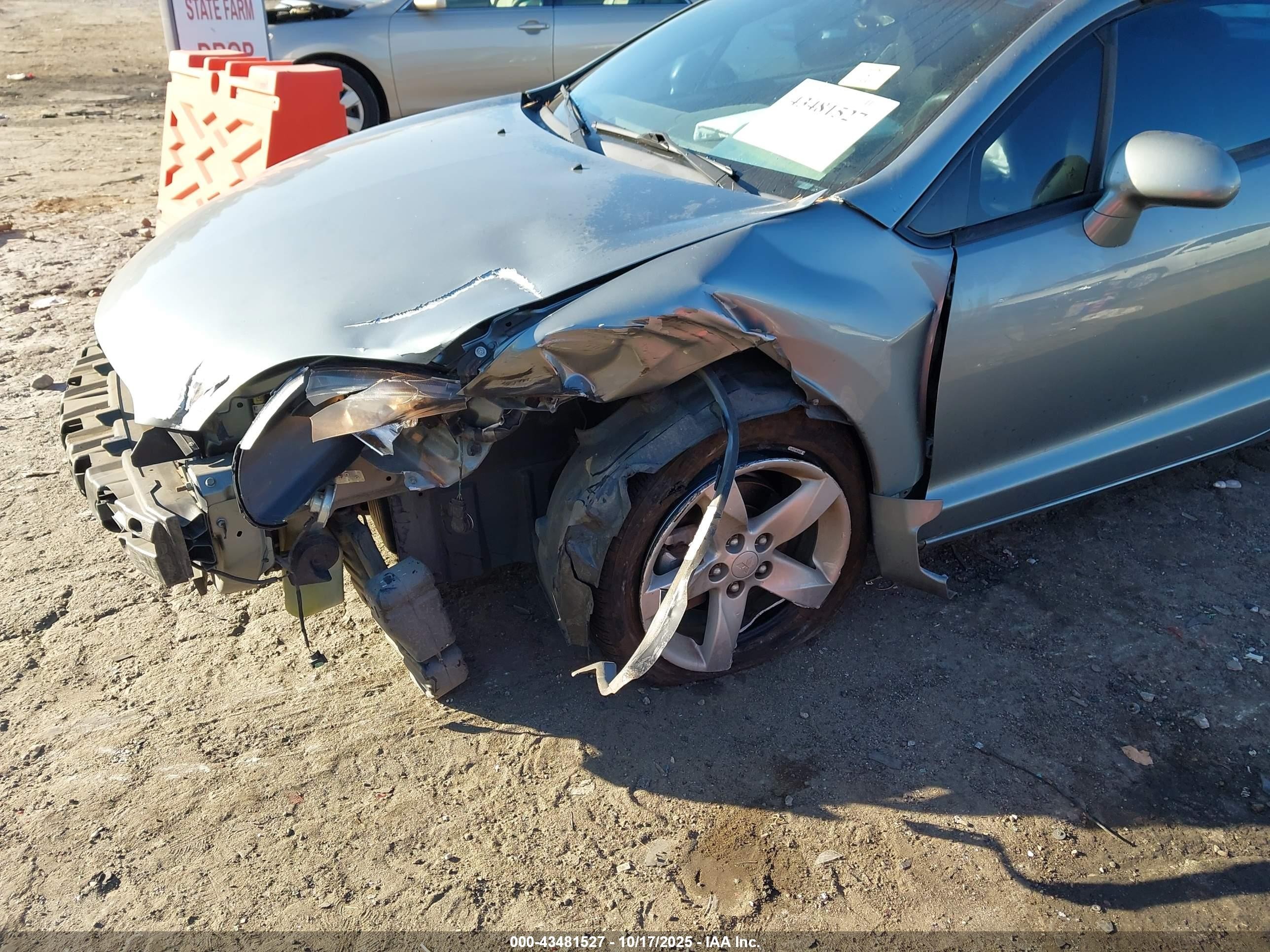 2008 Mitsubishi Eclipse Spyder Gs Бирюзовый vin: 4A3AL25F28E039625