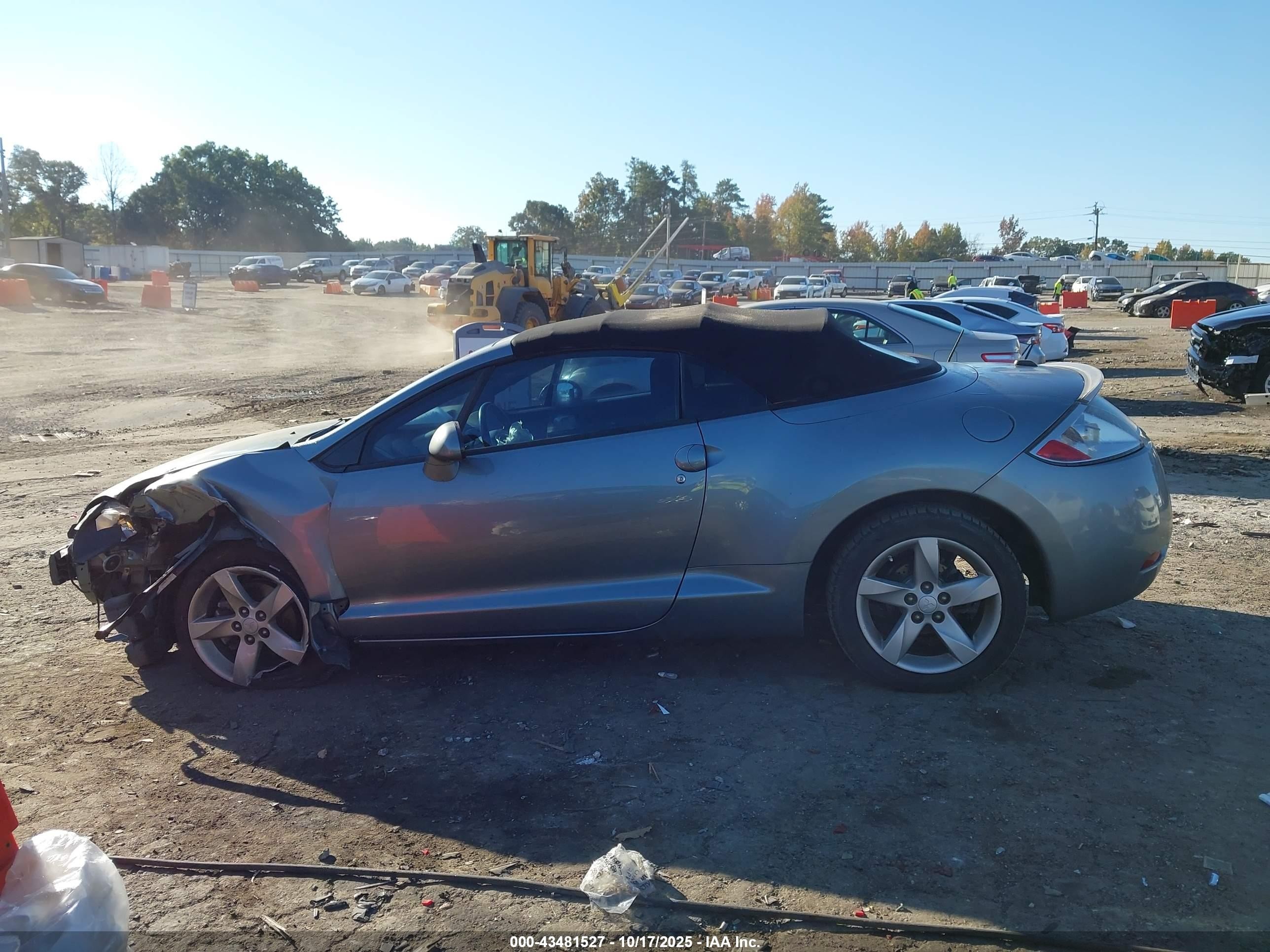 2008 Mitsubishi Eclipse Spyder Gs Бирюзовый vin: 4A3AL25F28E039625