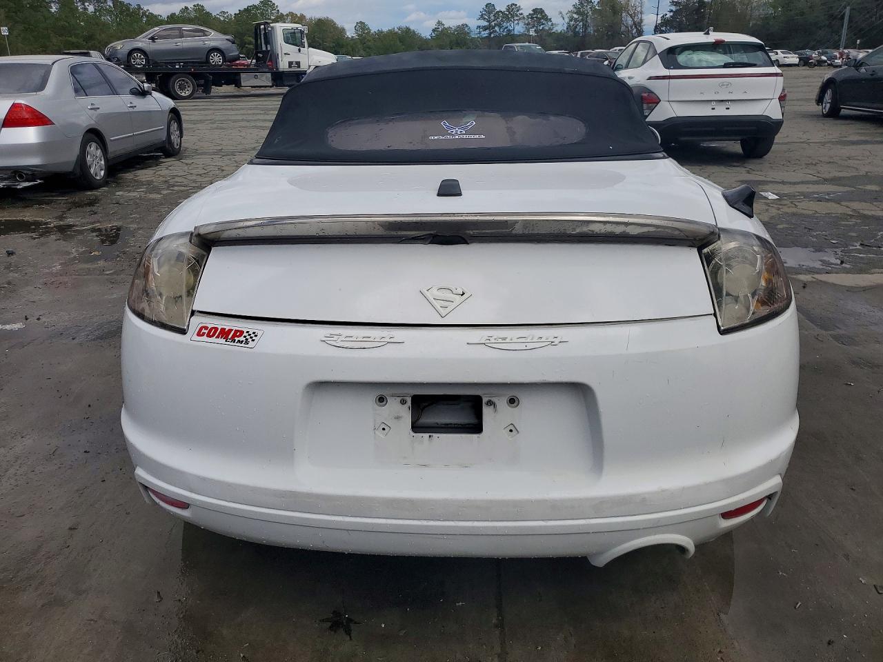 2009 Mitsubishi Eclipse Spyder Gs White vin: 4A3AL25F29E039397