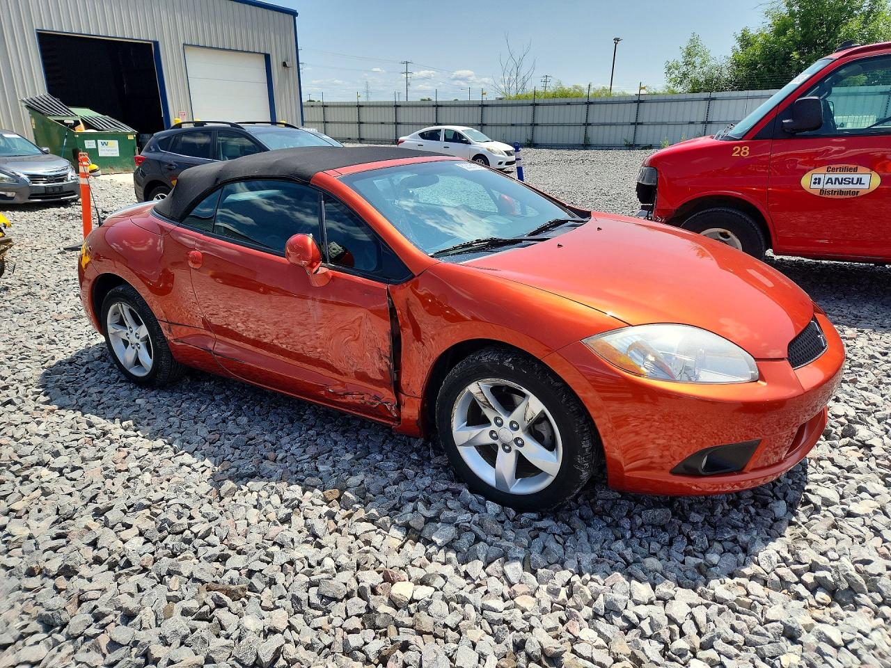 2009 Mitsubishi Eclipse Spyder Gs Orange vin: 4A3AL25F29E039948