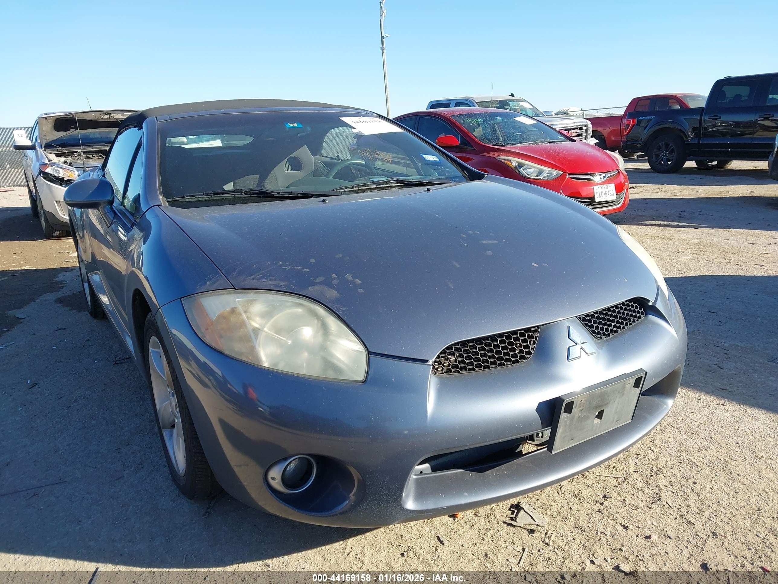2008 Mitsubishi Eclipse Spyder Gs Blue vin: 4A3AL25F38E003216