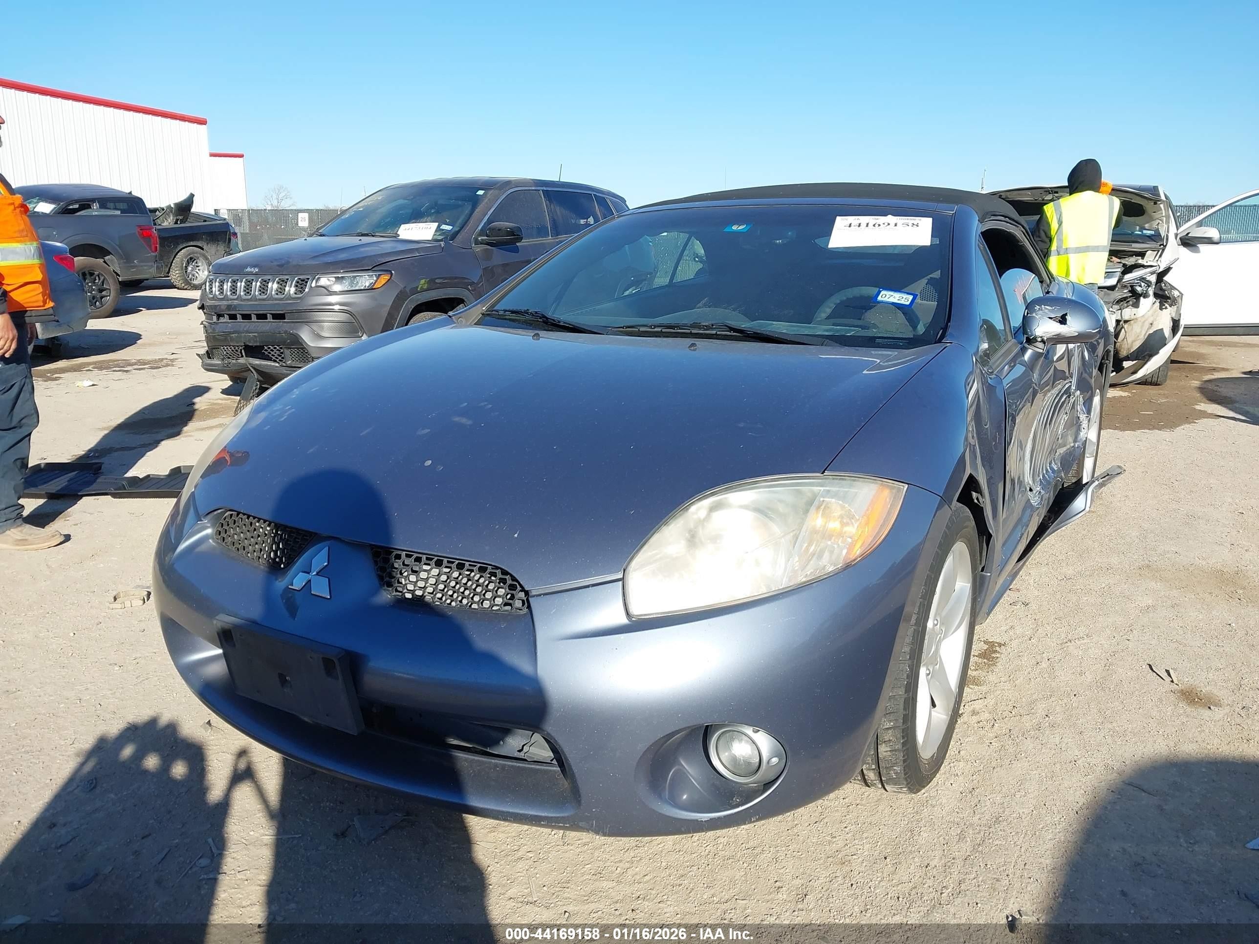 2008 Mitsubishi Eclipse Spyder Gs Blue vin: 4A3AL25F38E003216