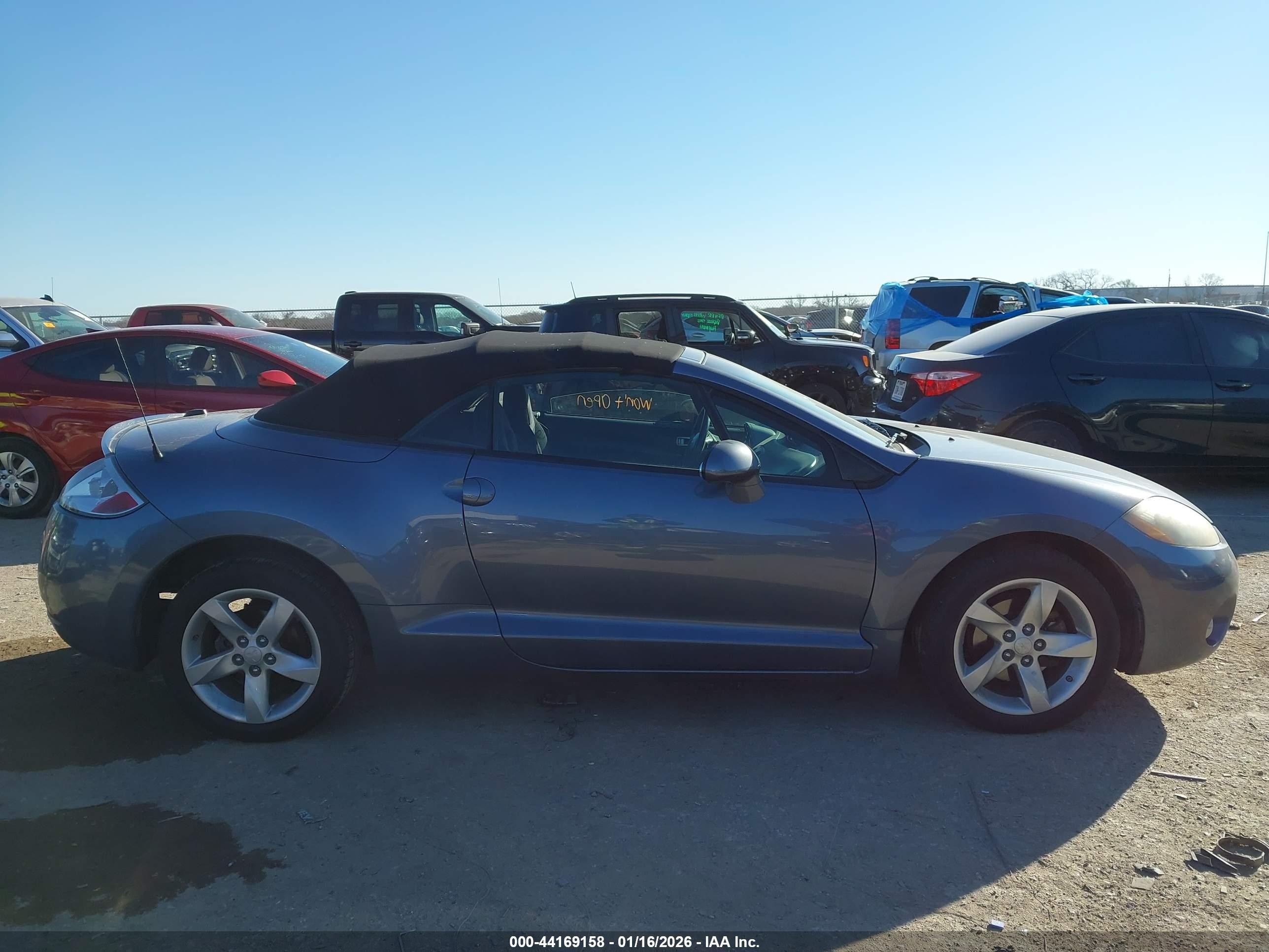 2008 Mitsubishi Eclipse Spyder Gs Blue vin: 4A3AL25F38E003216