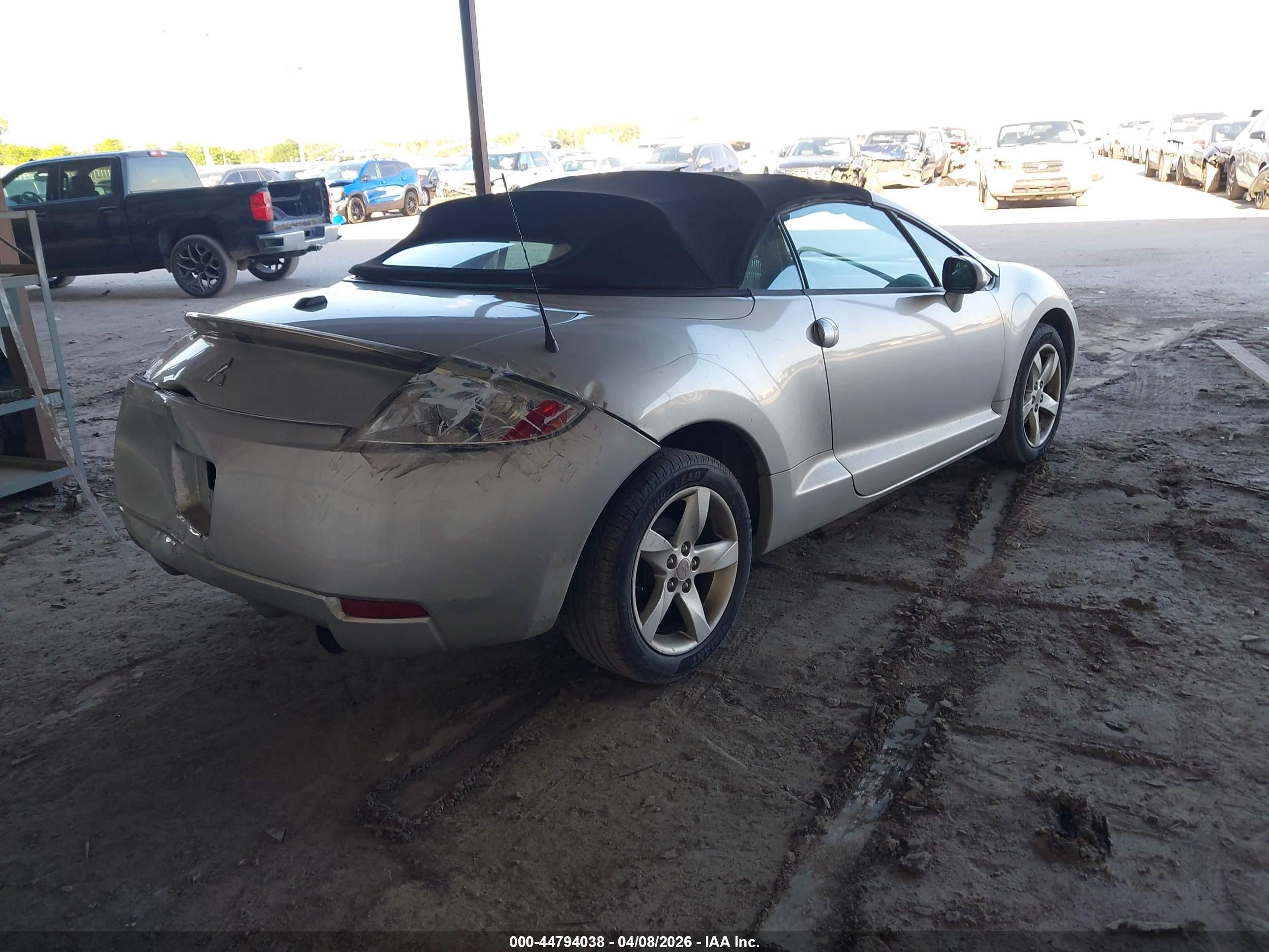 2008 Mitsubishi Eclipse Spyder Gs Silver vin: 4A3AL25F48E026990