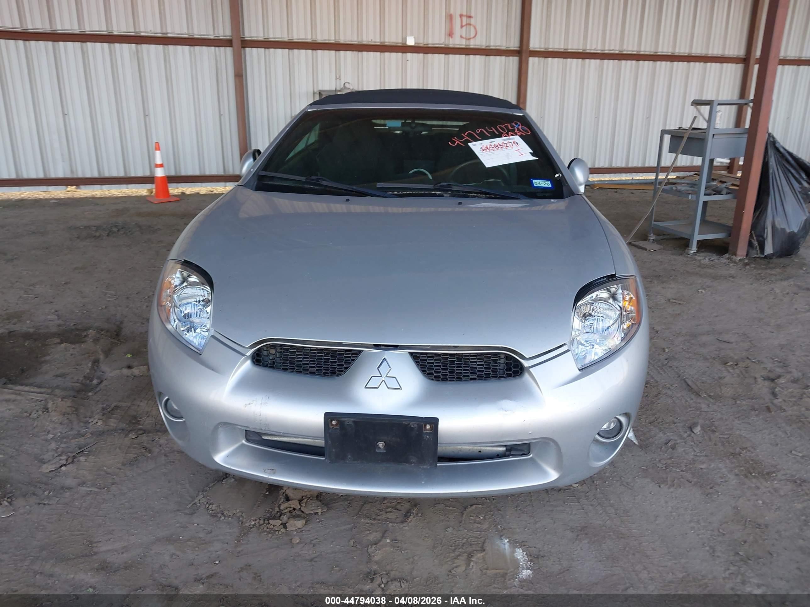2008 Mitsubishi Eclipse Spyder Gs Silver vin: 4A3AL25F48E026990