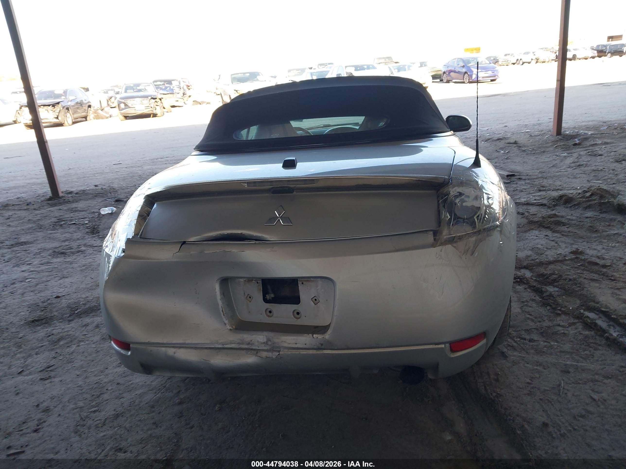 2008 Mitsubishi Eclipse Spyder Gs Silver vin: 4A3AL25F48E026990
