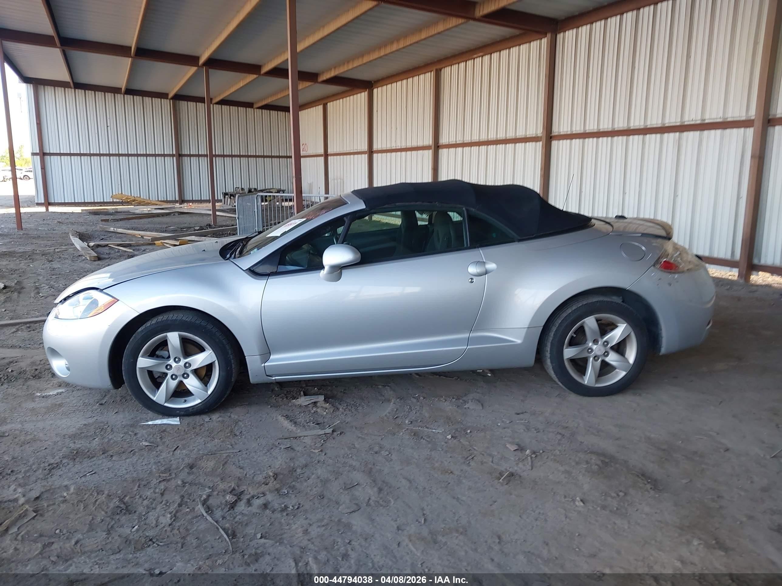 2008 Mitsubishi Eclipse Spyder Gs Silver vin: 4A3AL25F48E026990