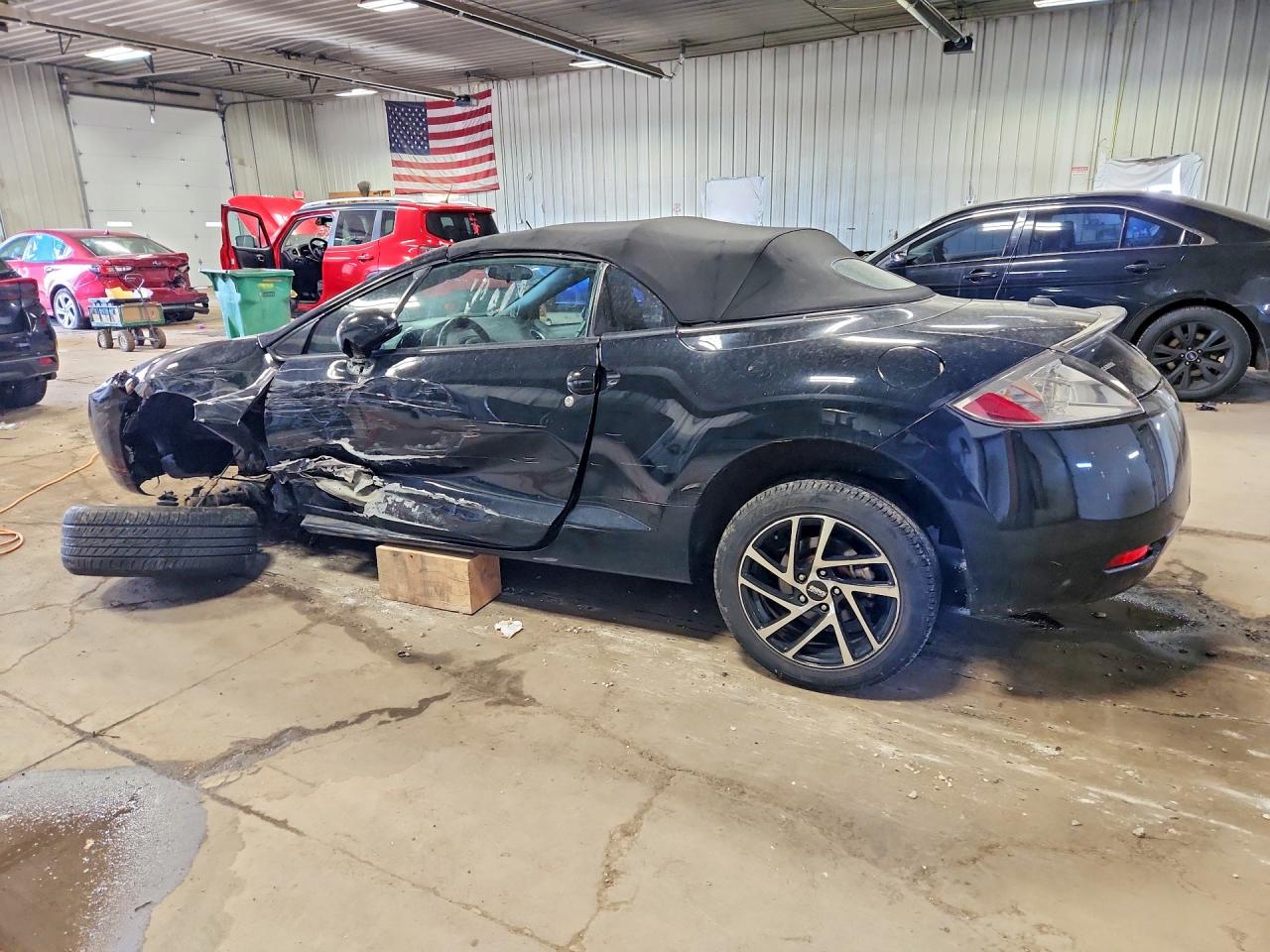 2008 Mitsubishi Eclipse Black vin: 4A3AL25F48E036905
