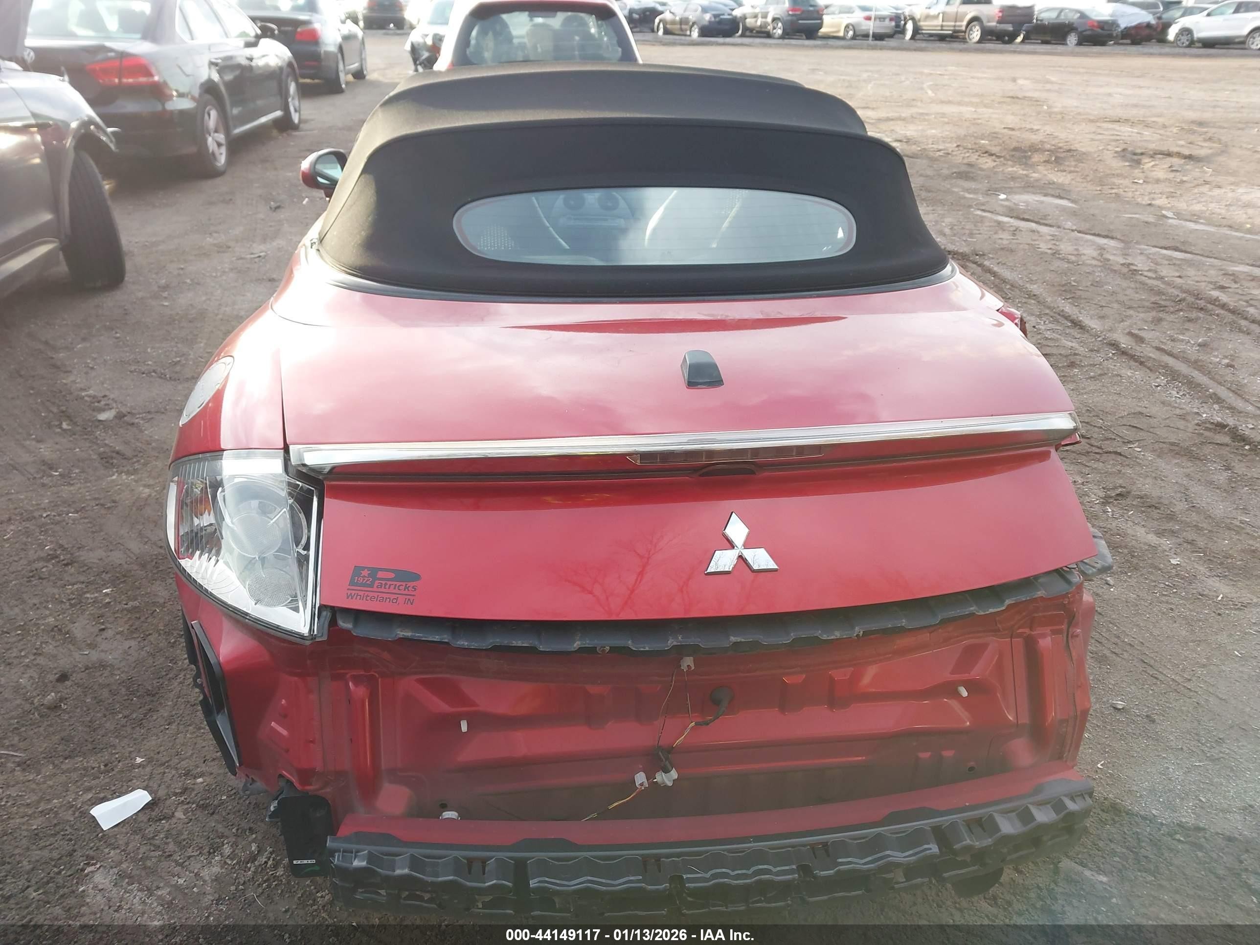 2008 Mitsubishi Eclipse Spyder Gs Red vin: 4A3AL25F58E006179
