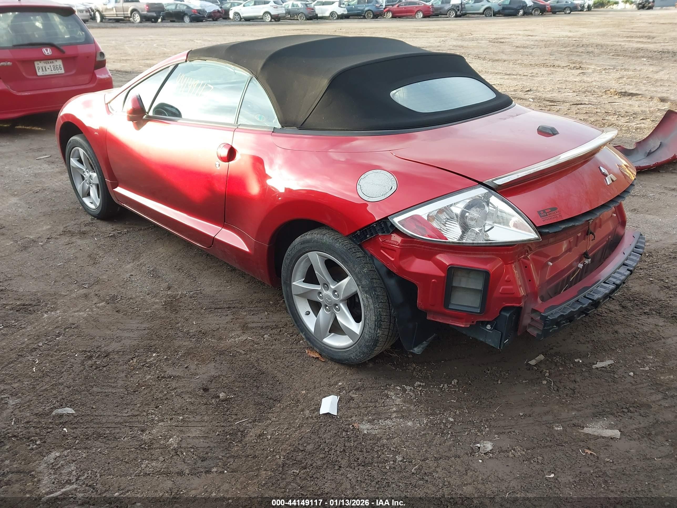 2008 Mitsubishi Eclipse Spyder Gs Red vin: 4A3AL25F58E006179
