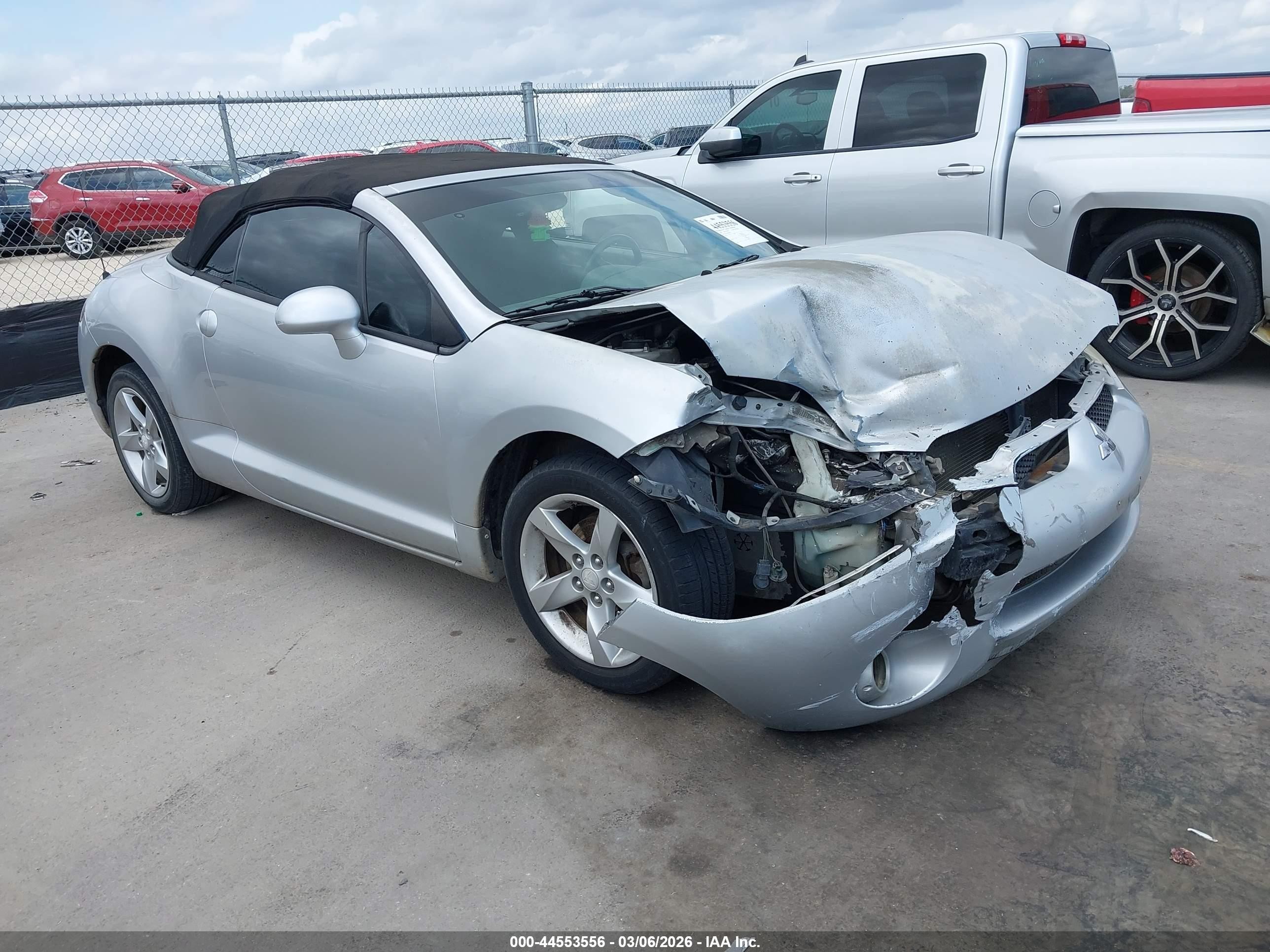 2008 Mitsubishi Eclipse Spyder Gs Серебряный vin: 4A3AL25F58E038906