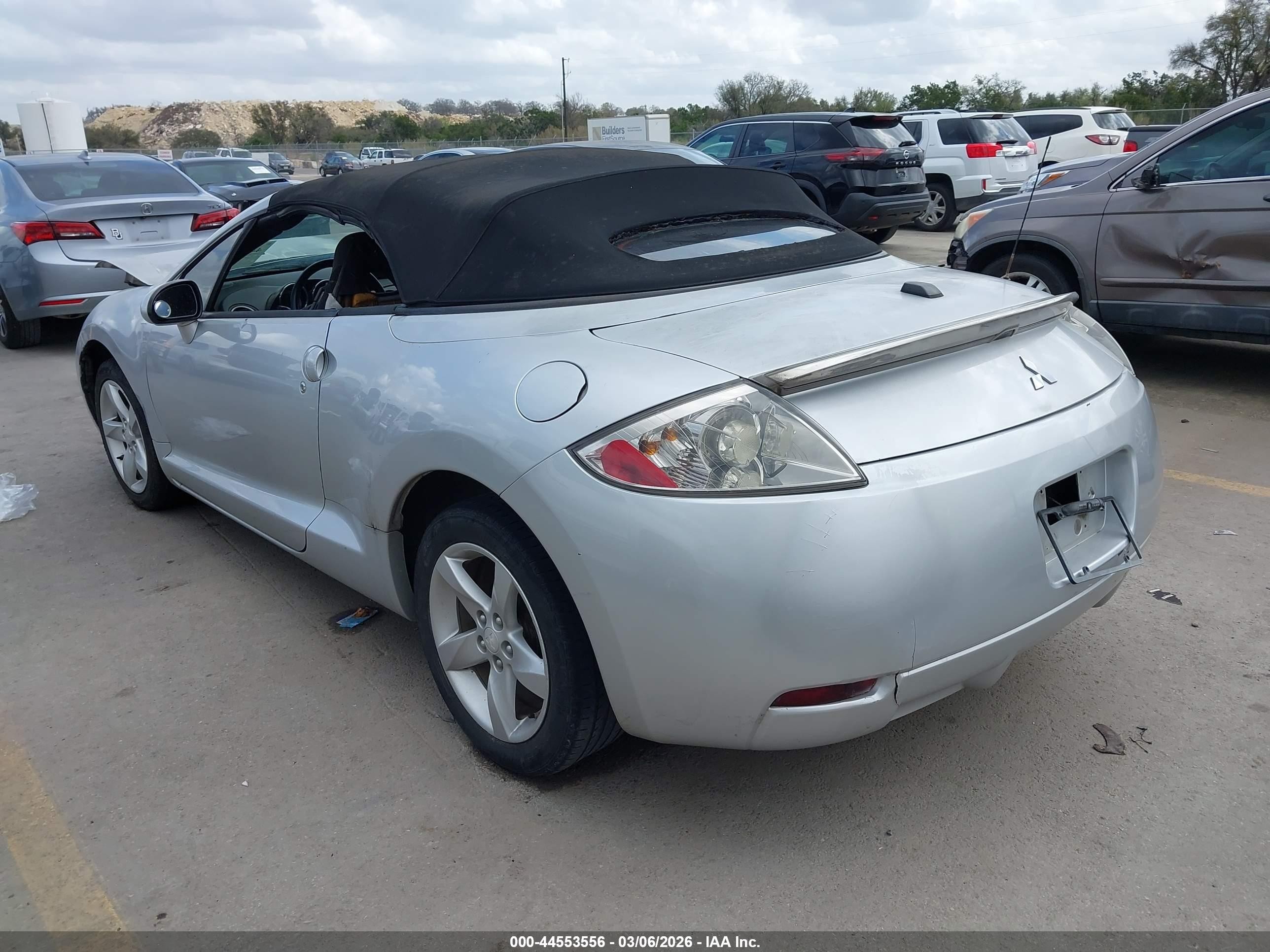 2008 Mitsubishi Eclipse Spyder Gs Silver vin: 4A3AL25F58E038906