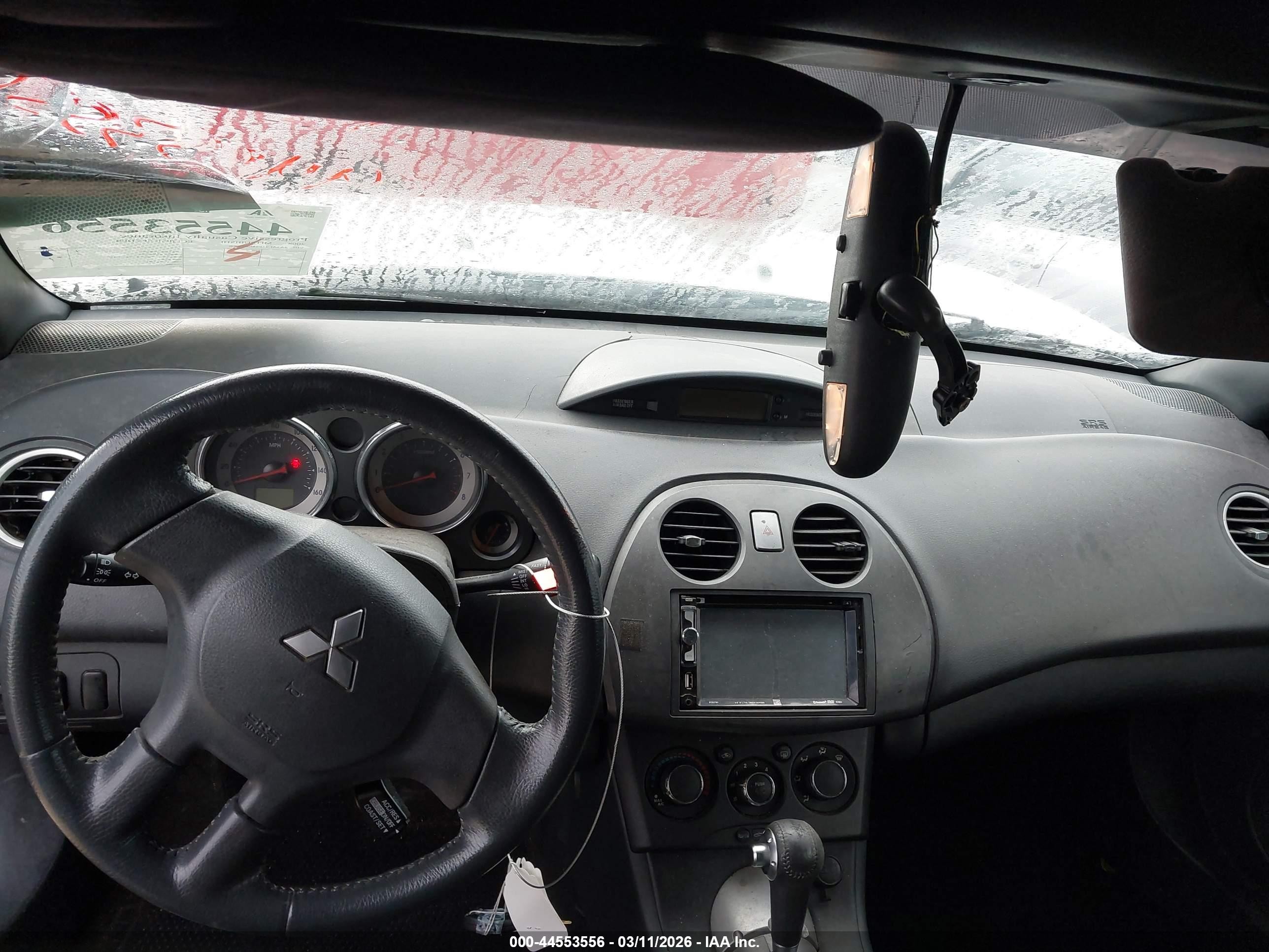2008 Mitsubishi Eclipse Spyder Gs Silver vin: 4A3AL25F58E038906