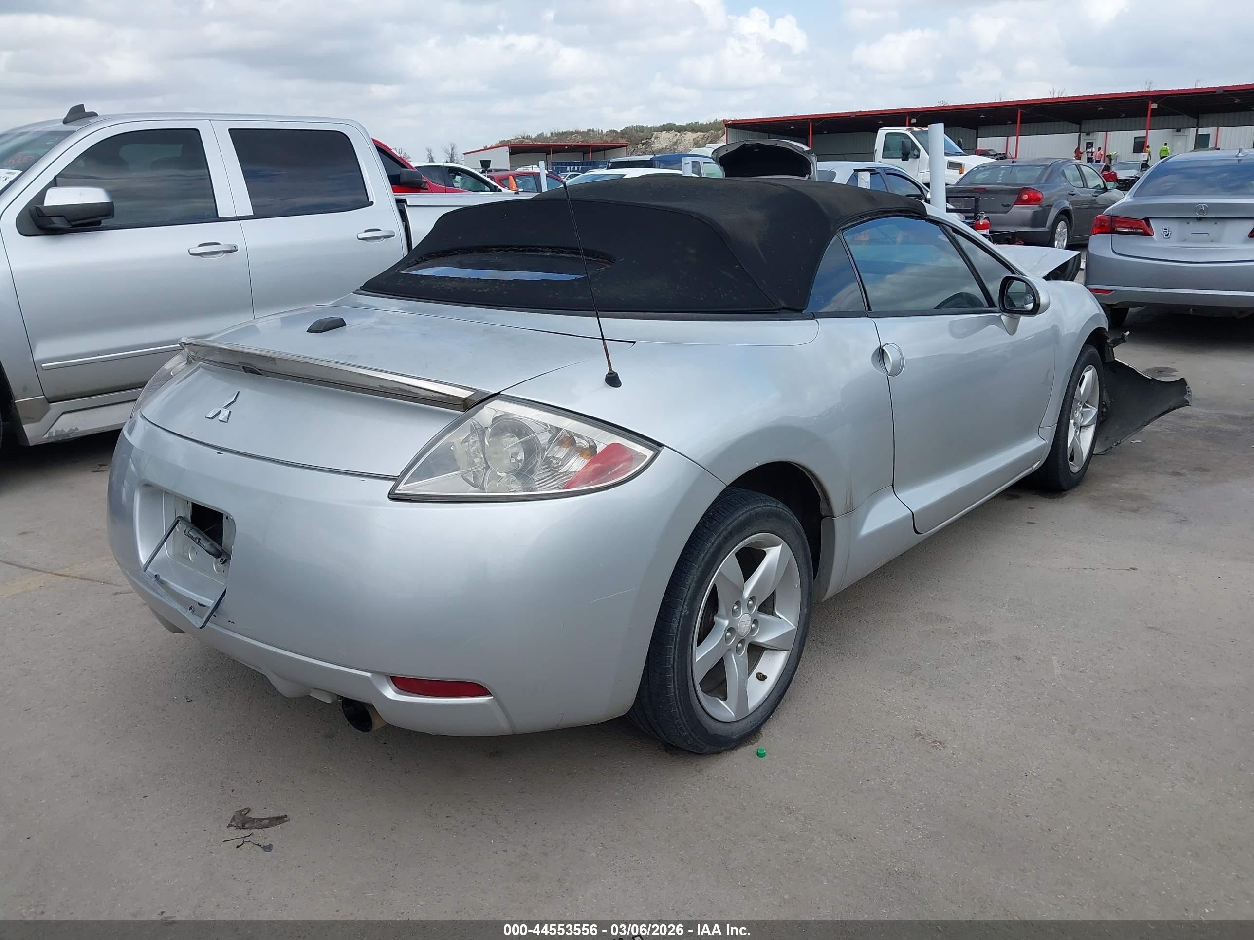 2008 Mitsubishi Eclipse Spyder Gs Silver vin: 4A3AL25F58E038906